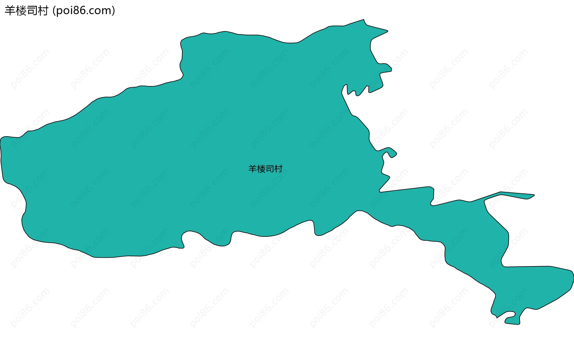 羊楼司村边界地图