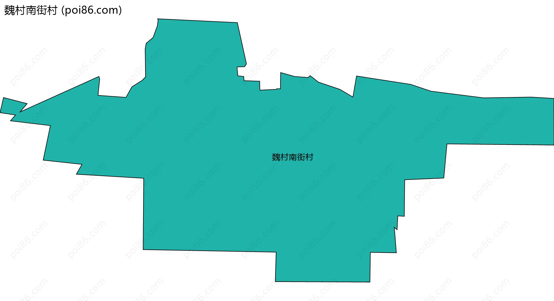 魏村南街村边界地图