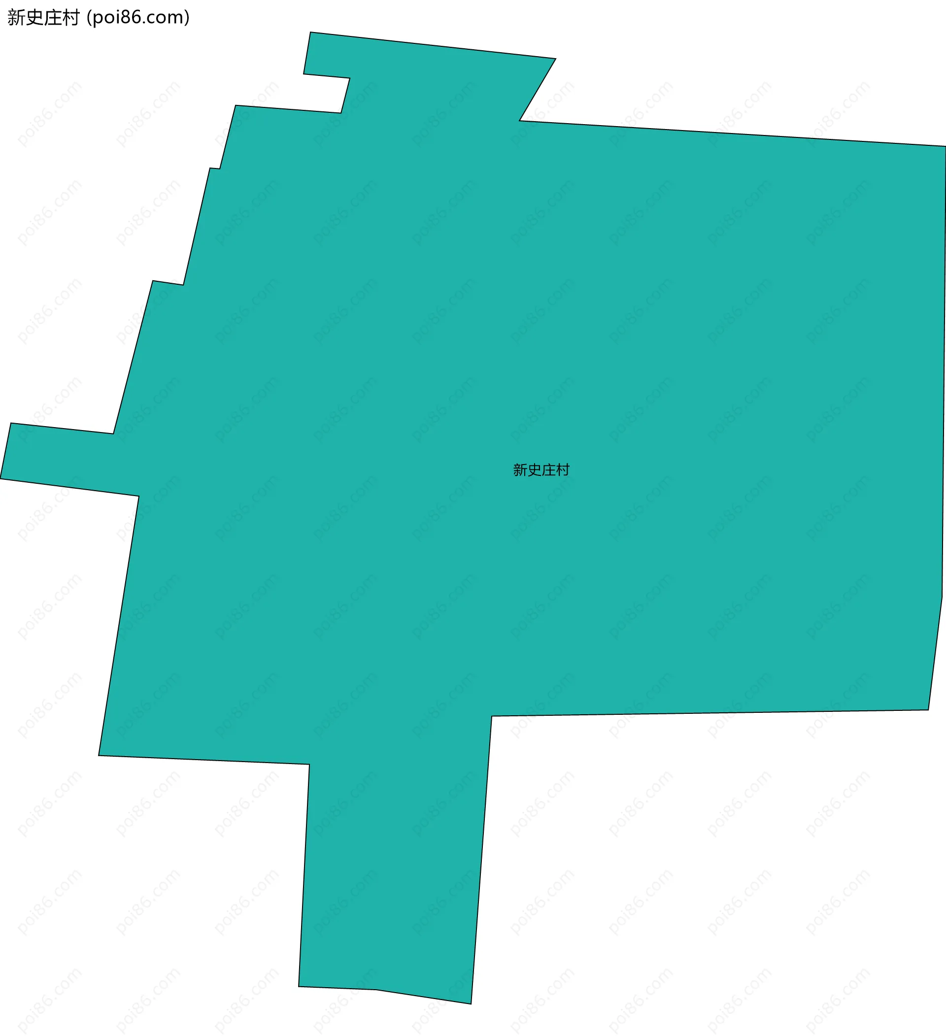 新史庄村边界地图