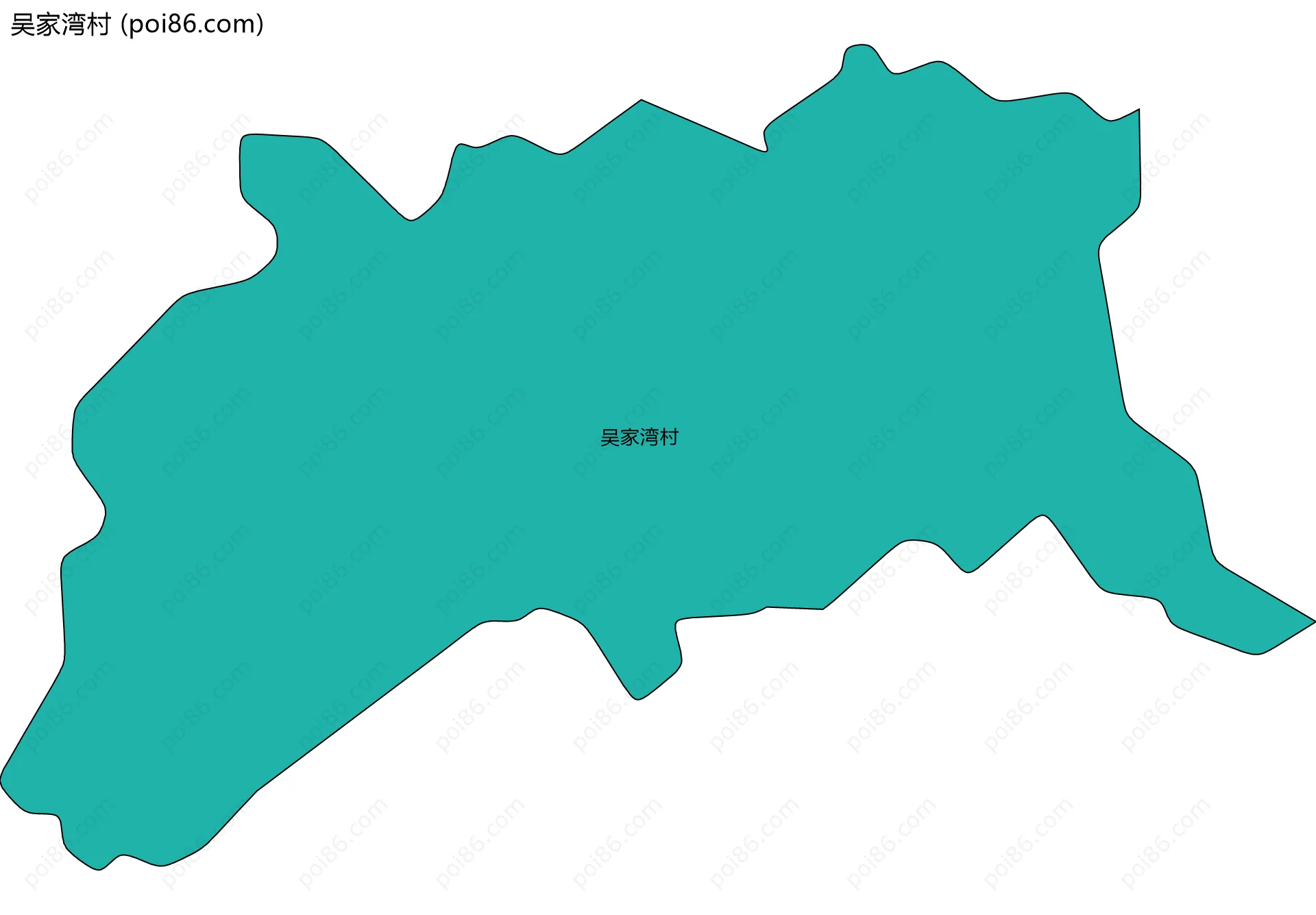 吴家湾村边界地图