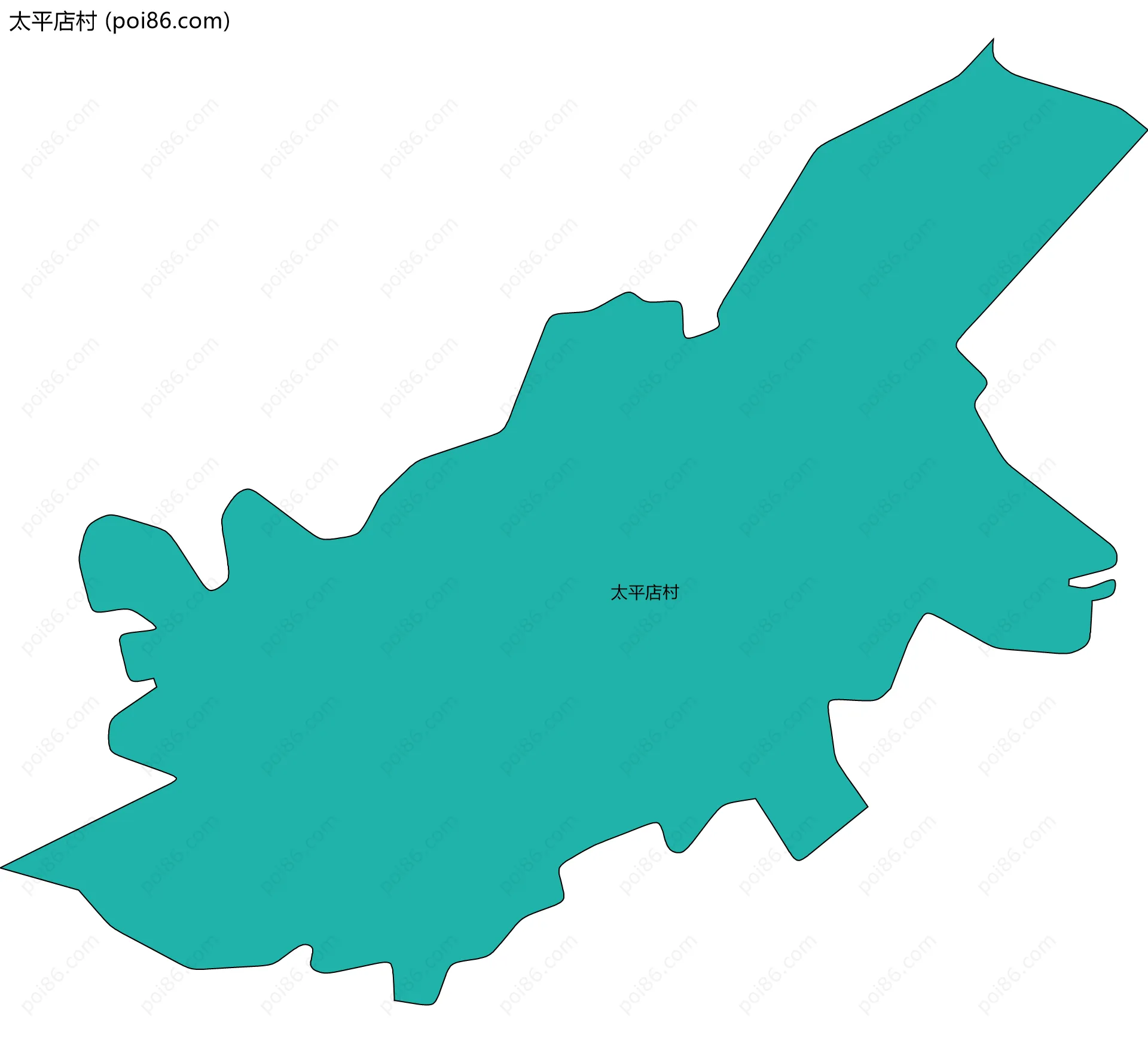 太平店村边界地图
