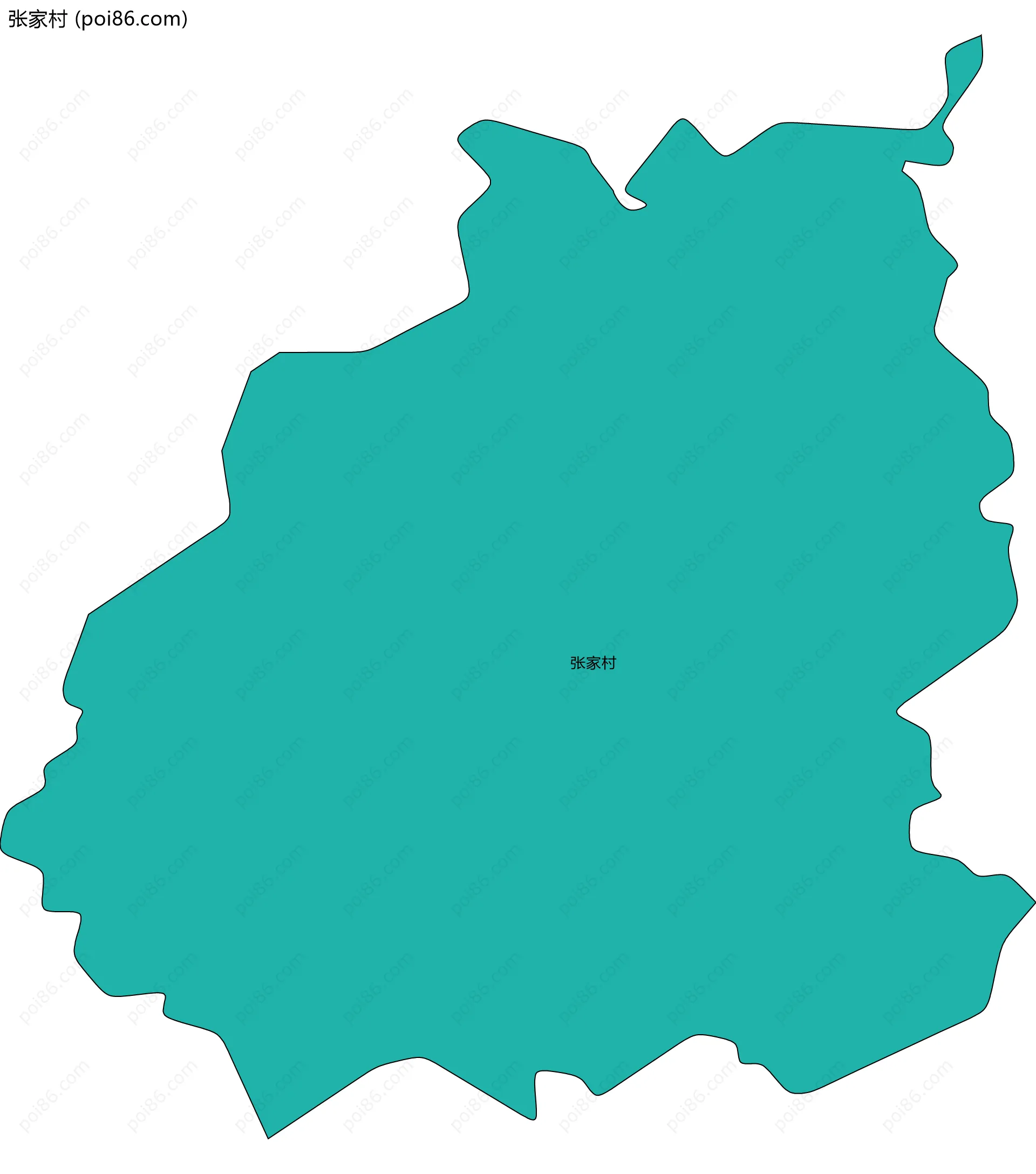 张家村边界地图