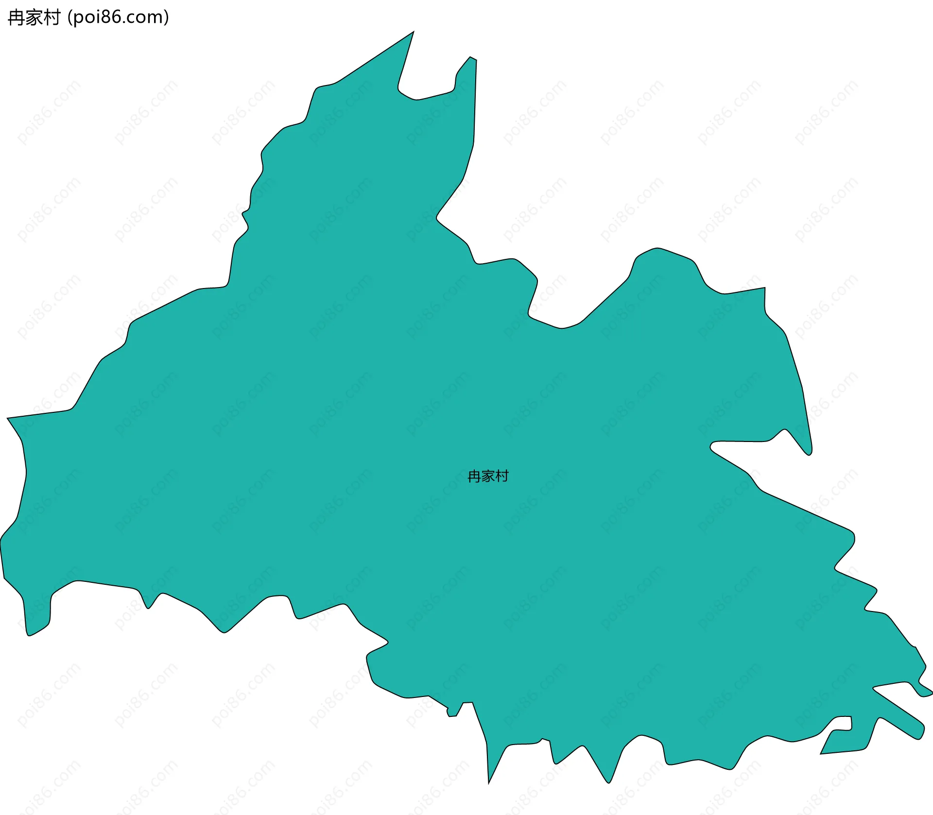 冉家村边界地图