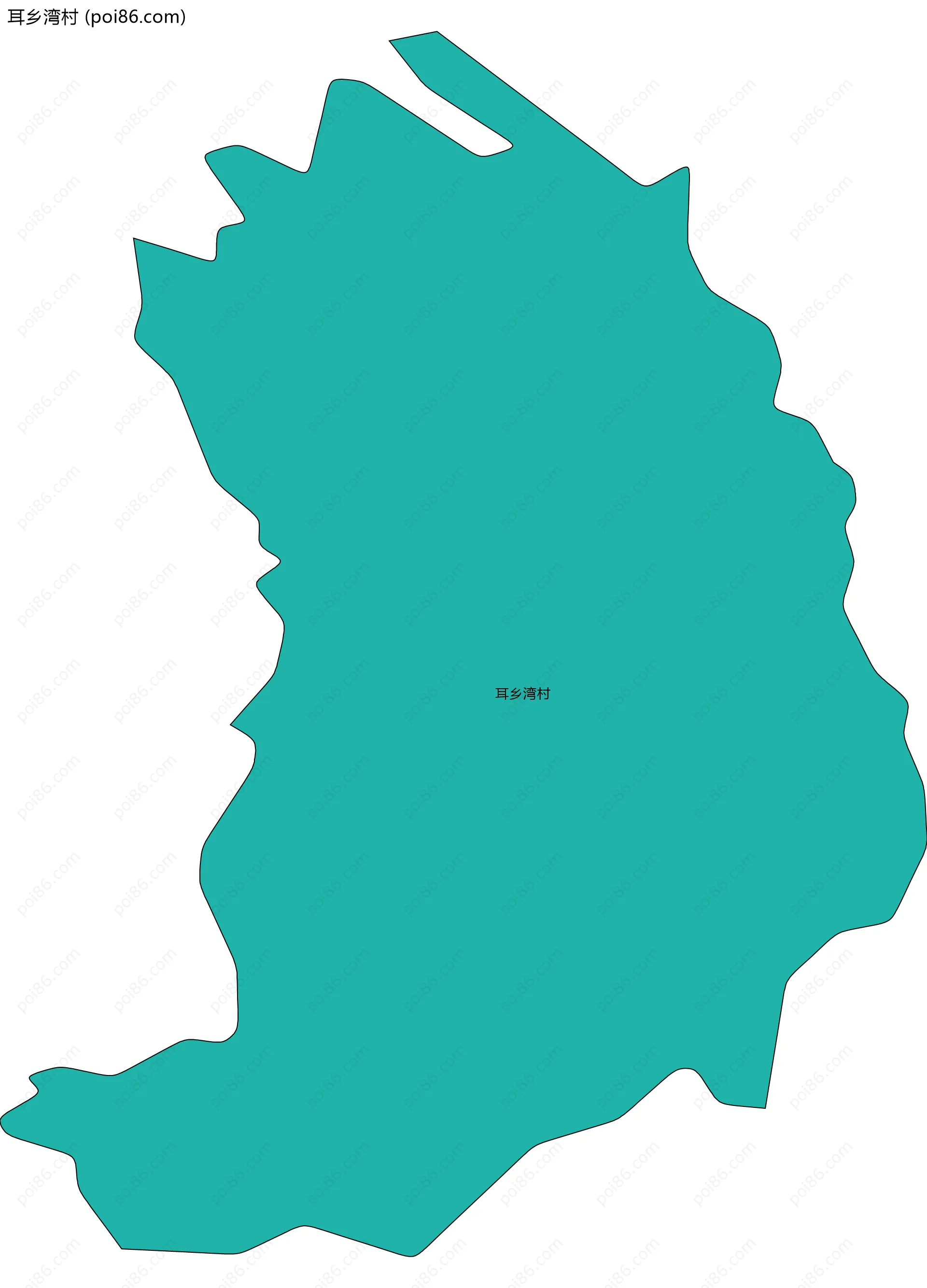 耳乡湾村边界地图