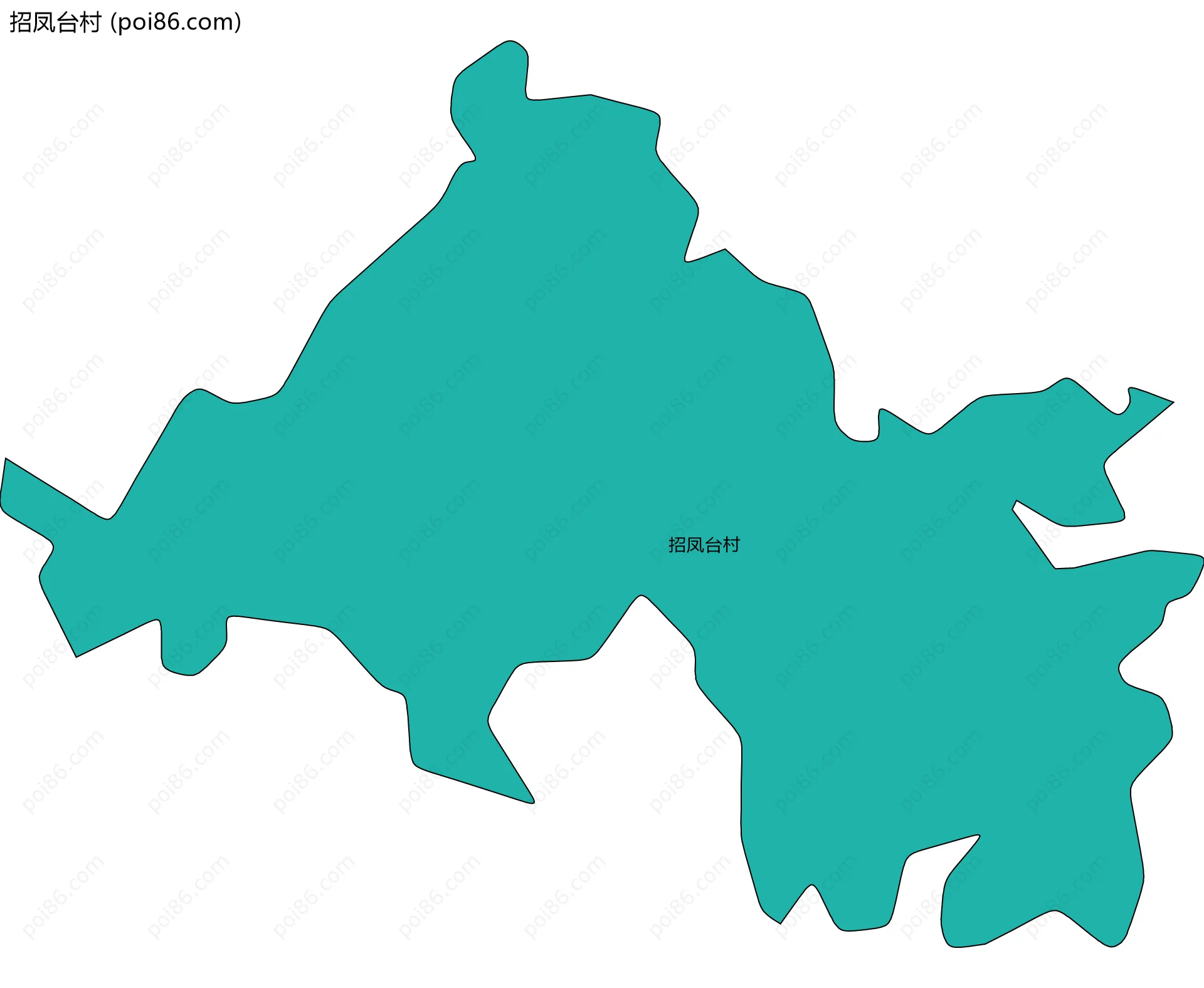 招凤台村边界地图