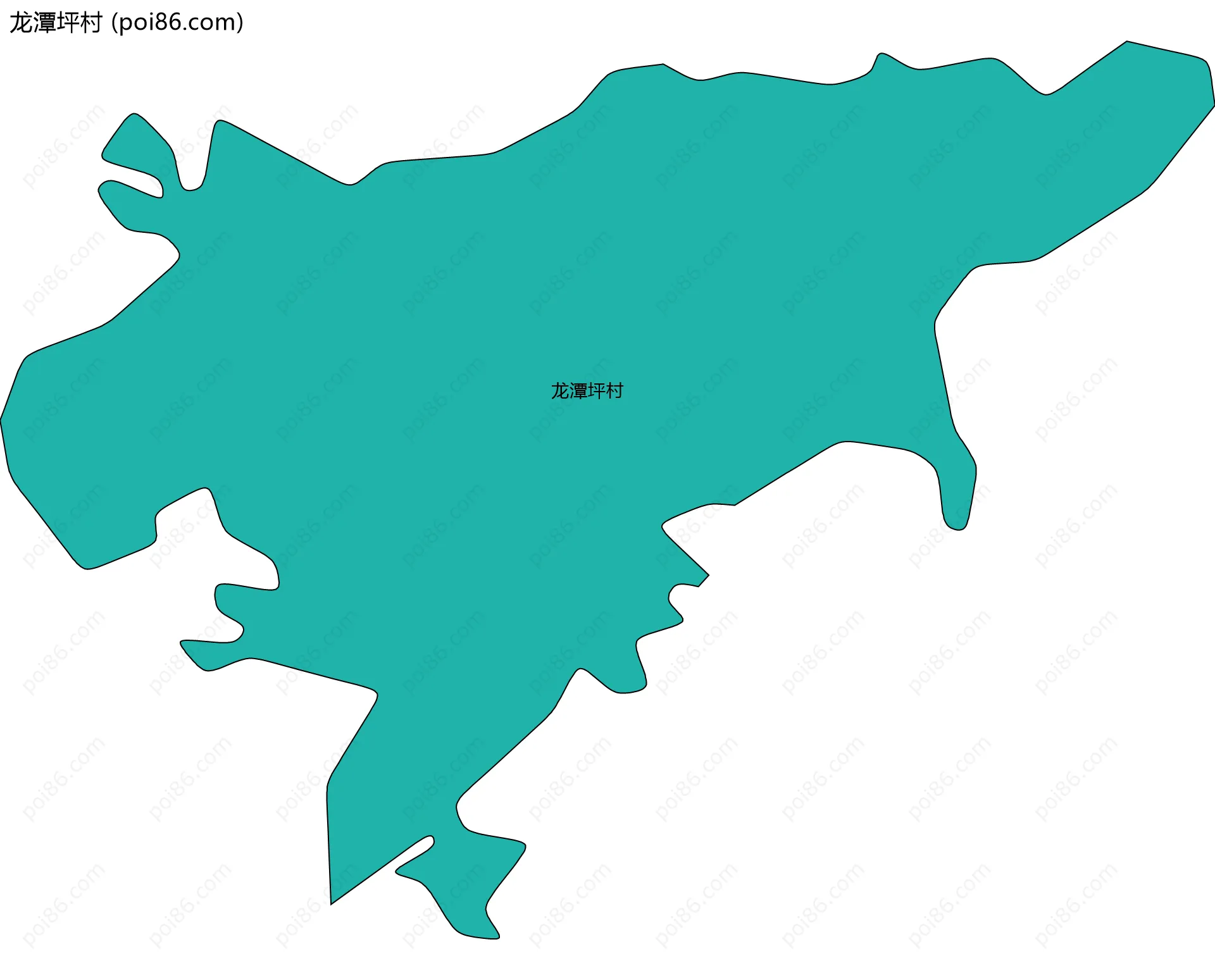 龙潭坪村边界地图