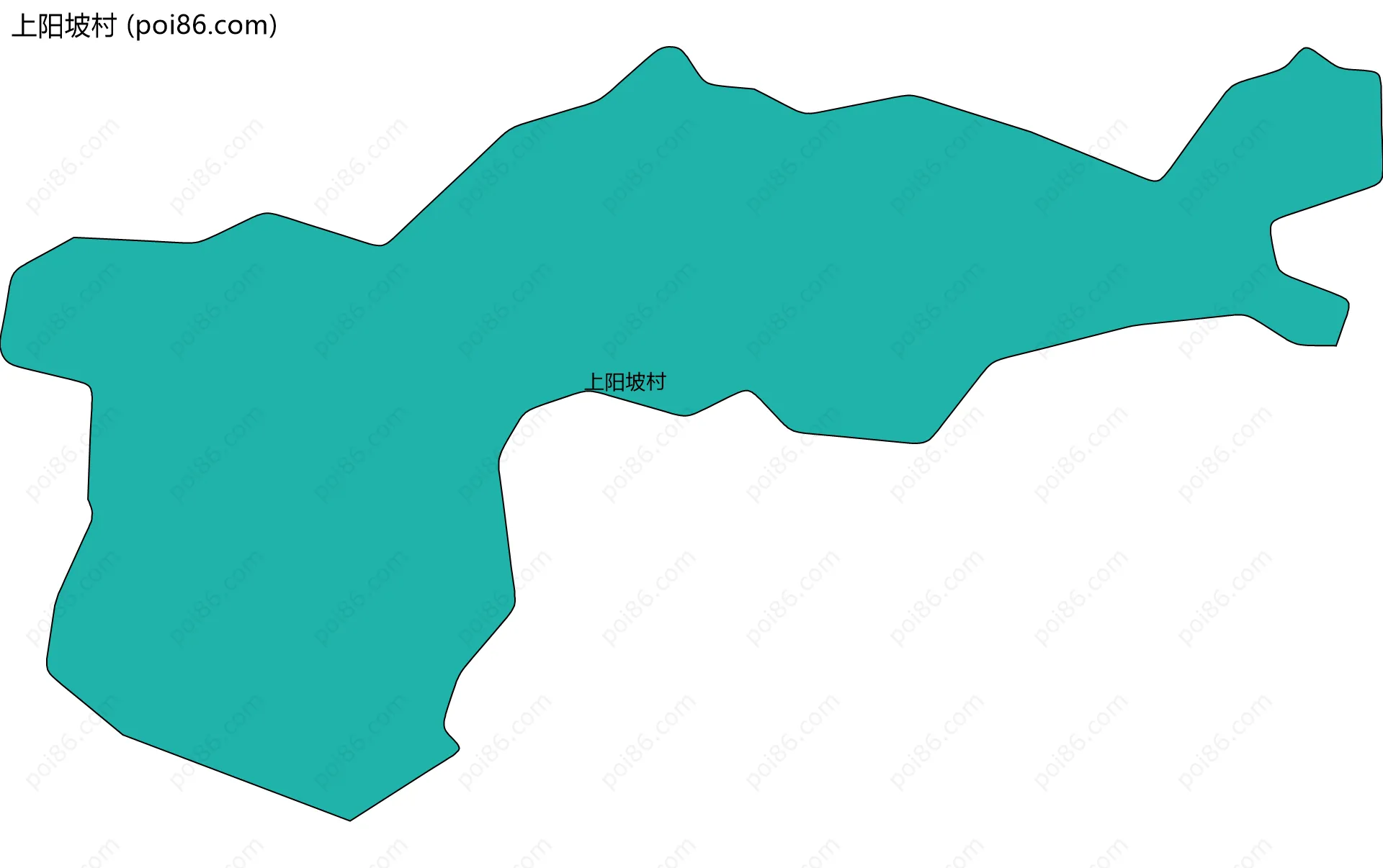 上阳坡村边界地图