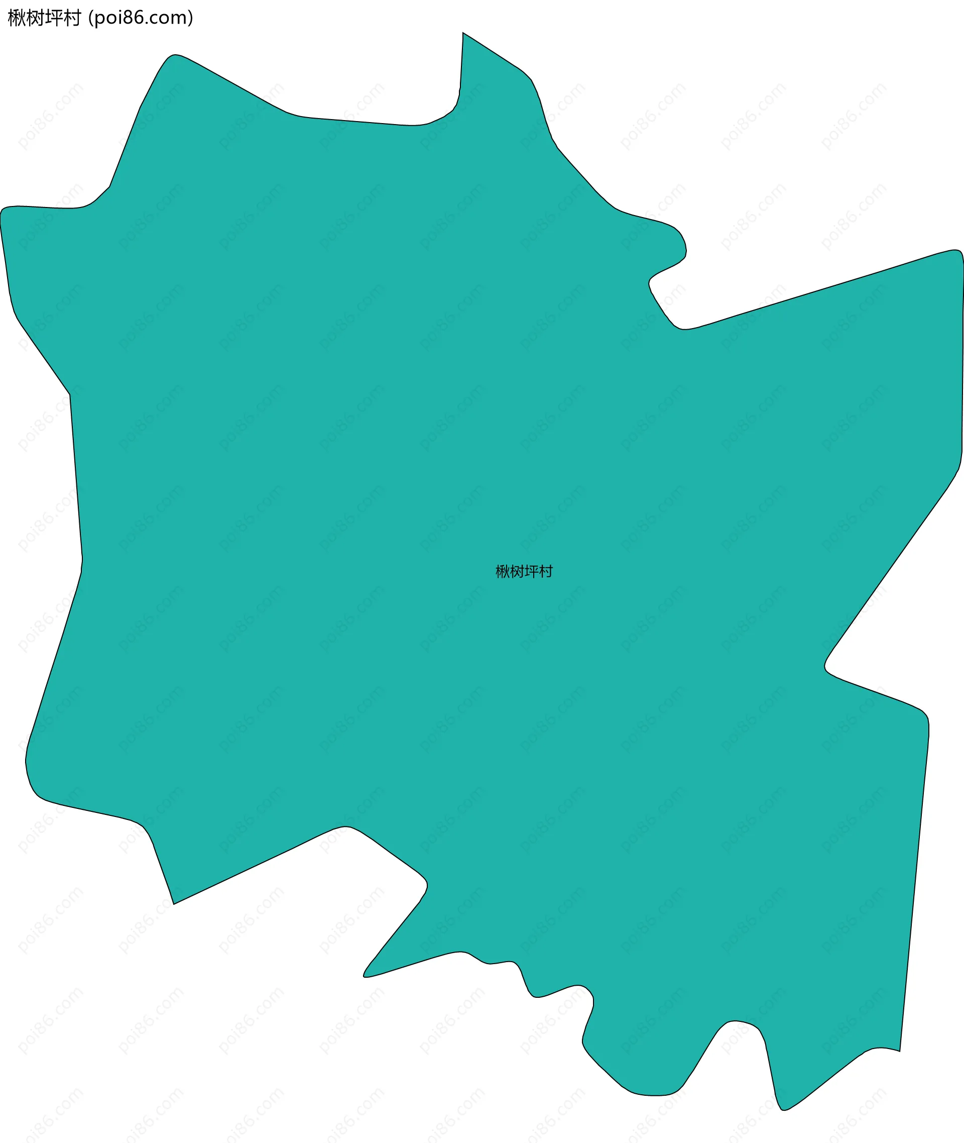 楸树坪村边界地图