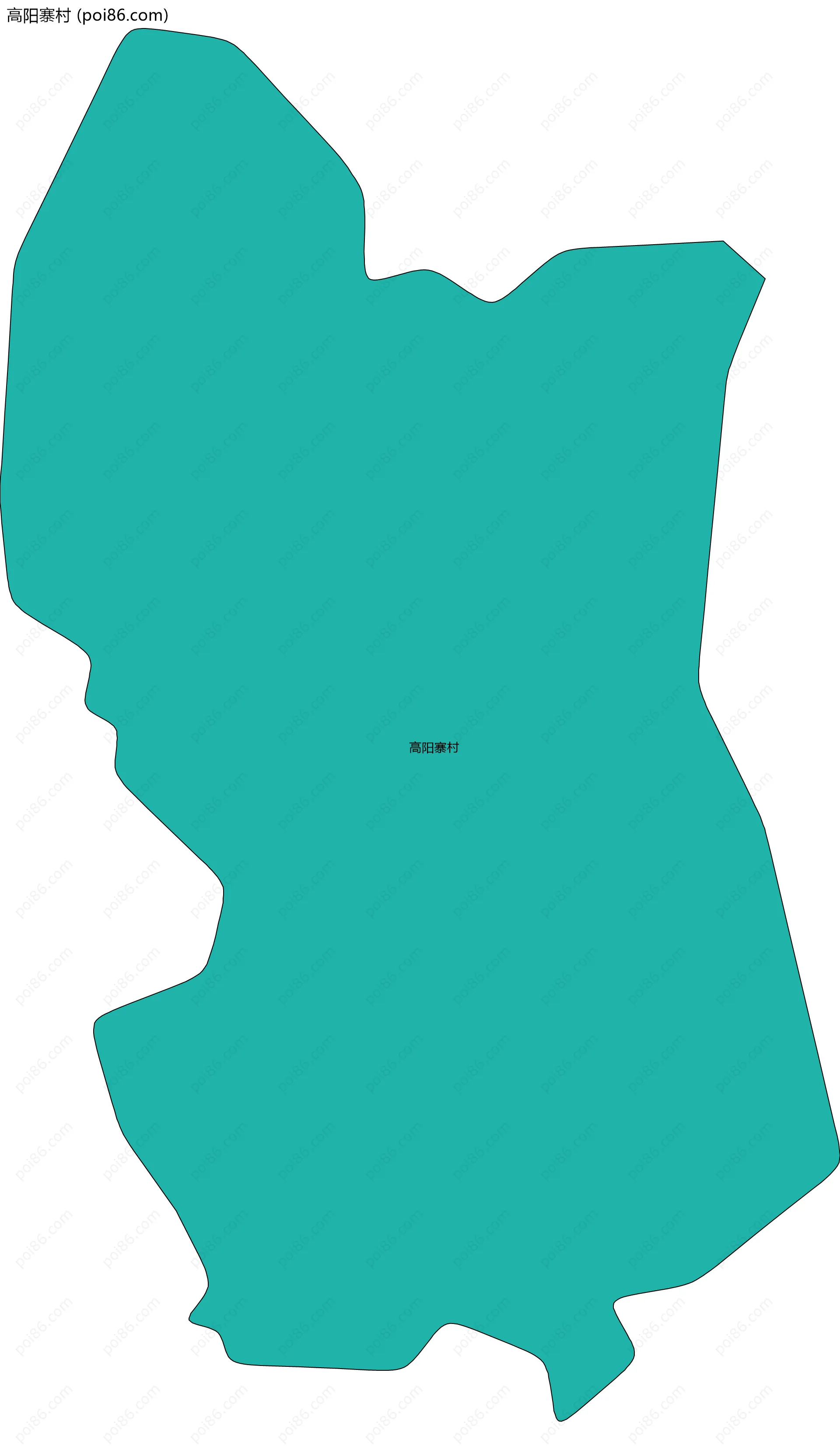 高阳寨村边界地图