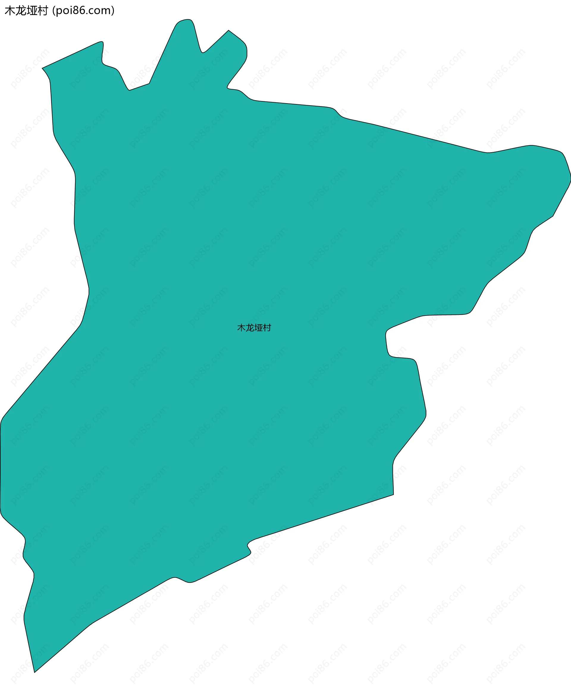 木龙垭村边界地图