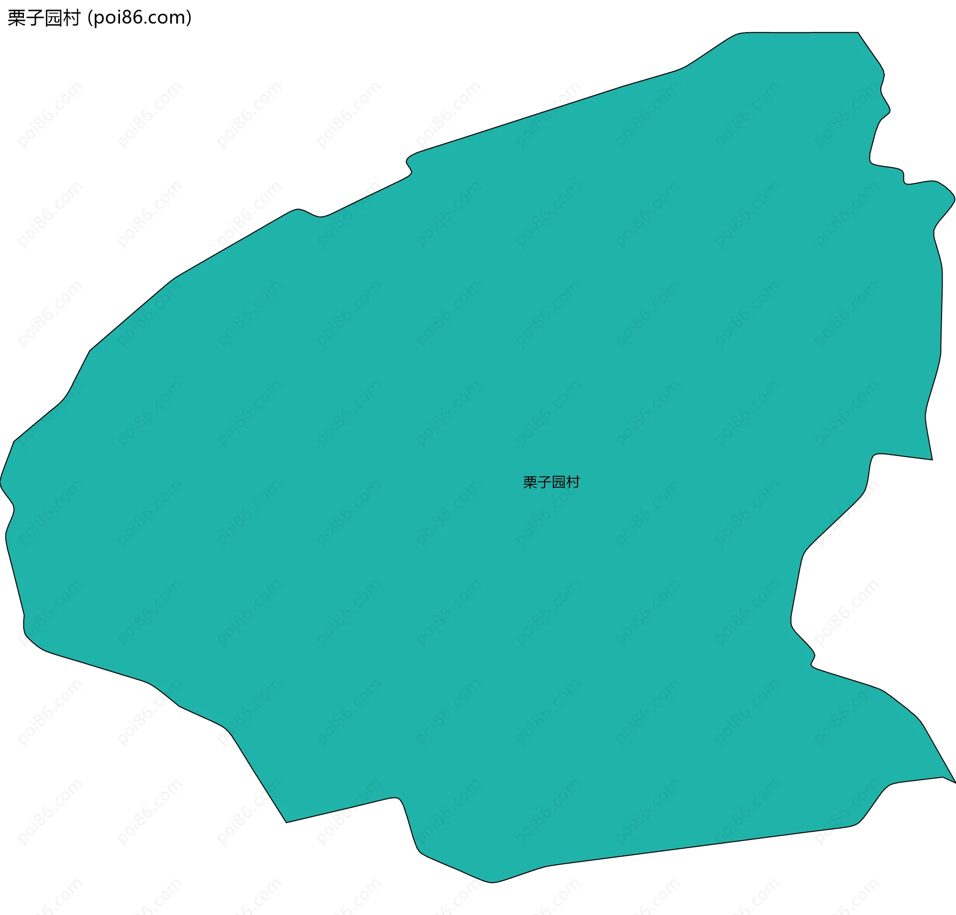 栗子园村边界地图