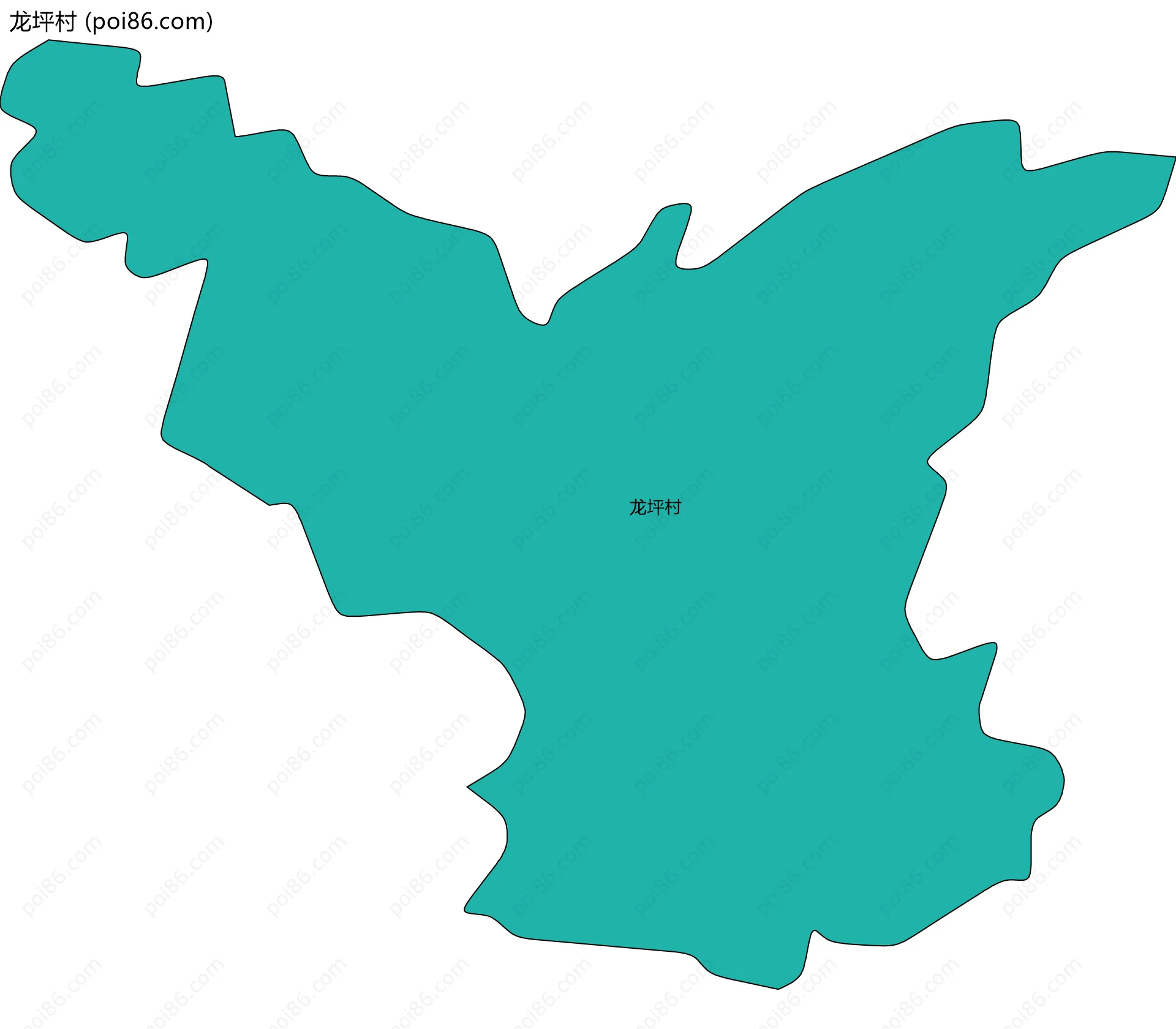 龙坪村边界地图