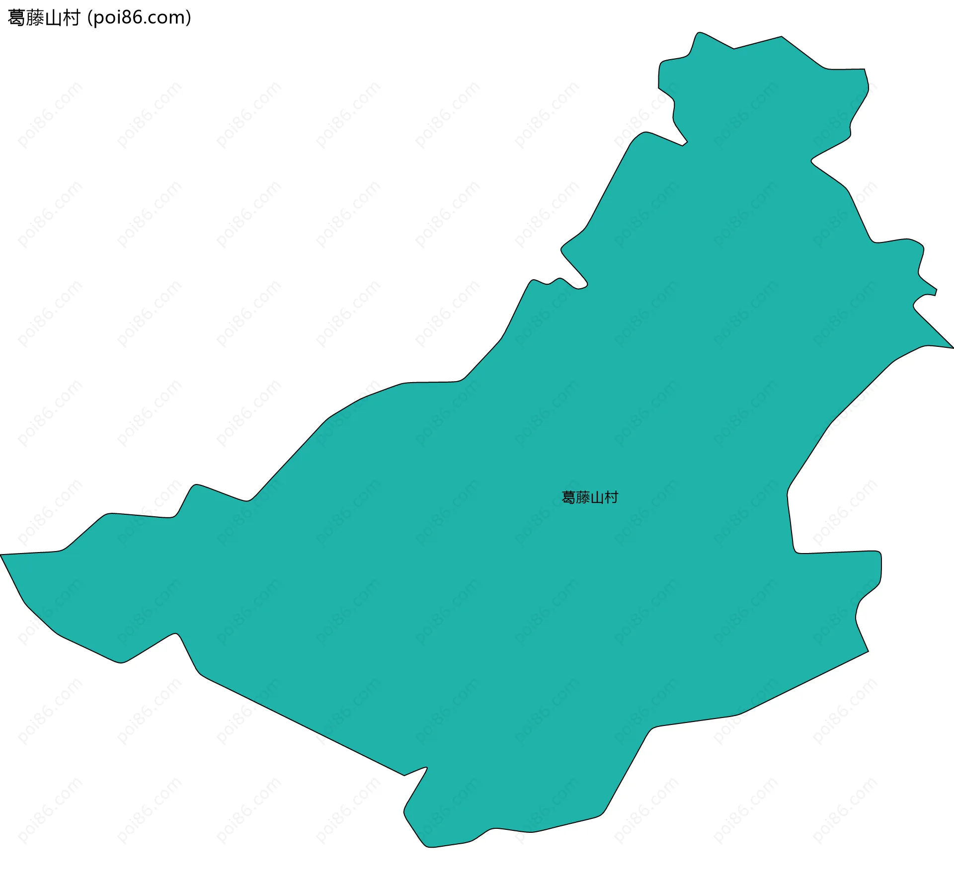 葛藤山村边界地图