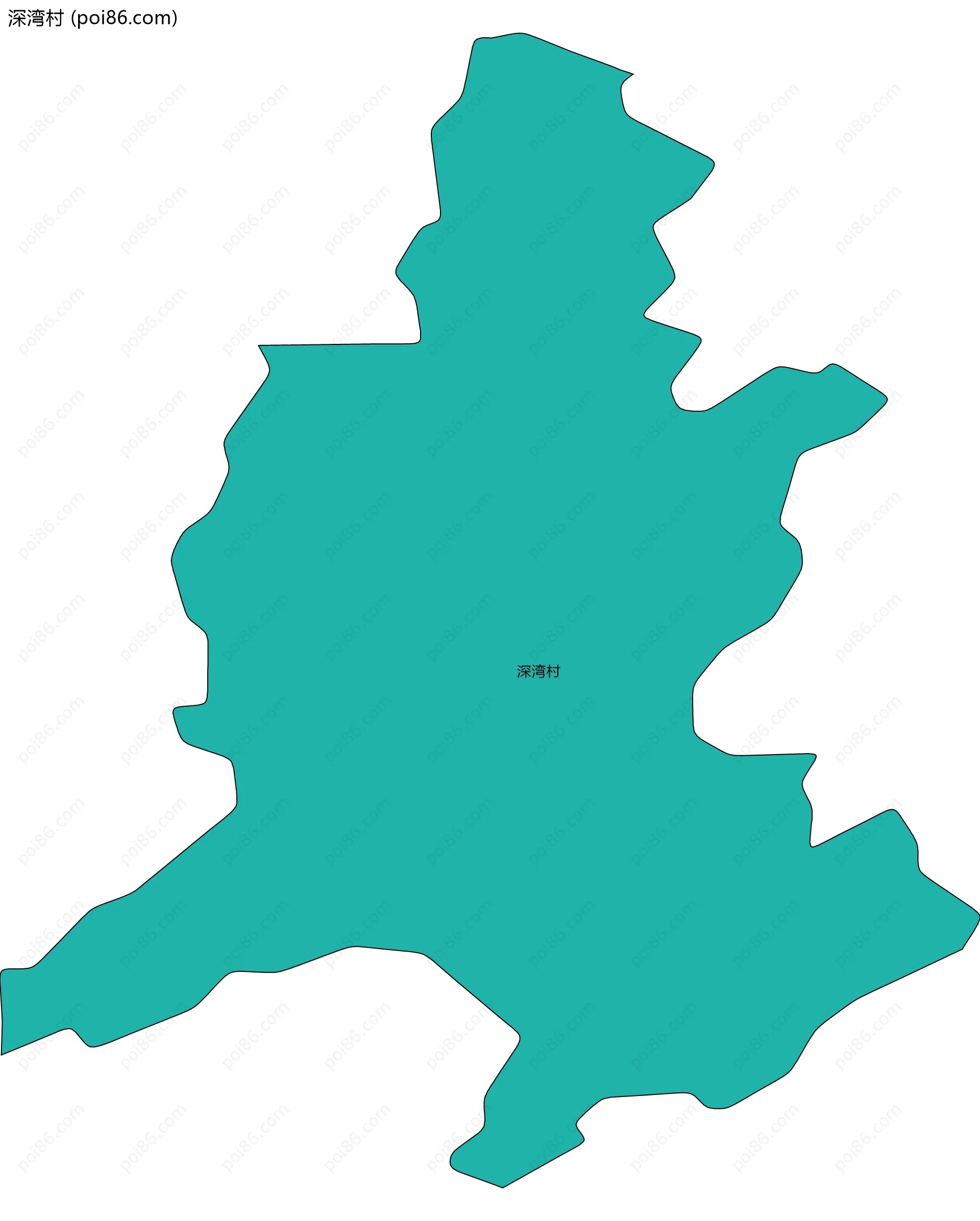 深湾村边界地图