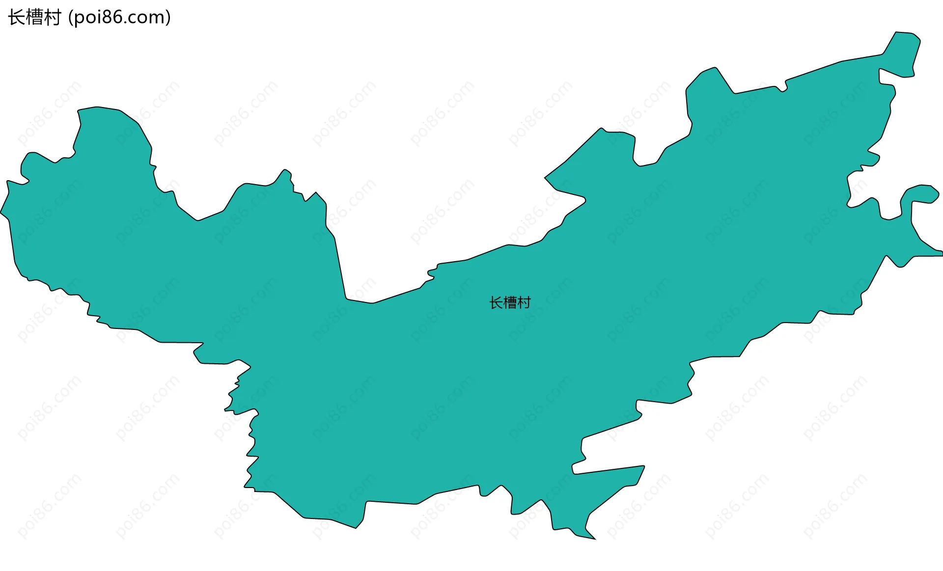 长槽村边界地图