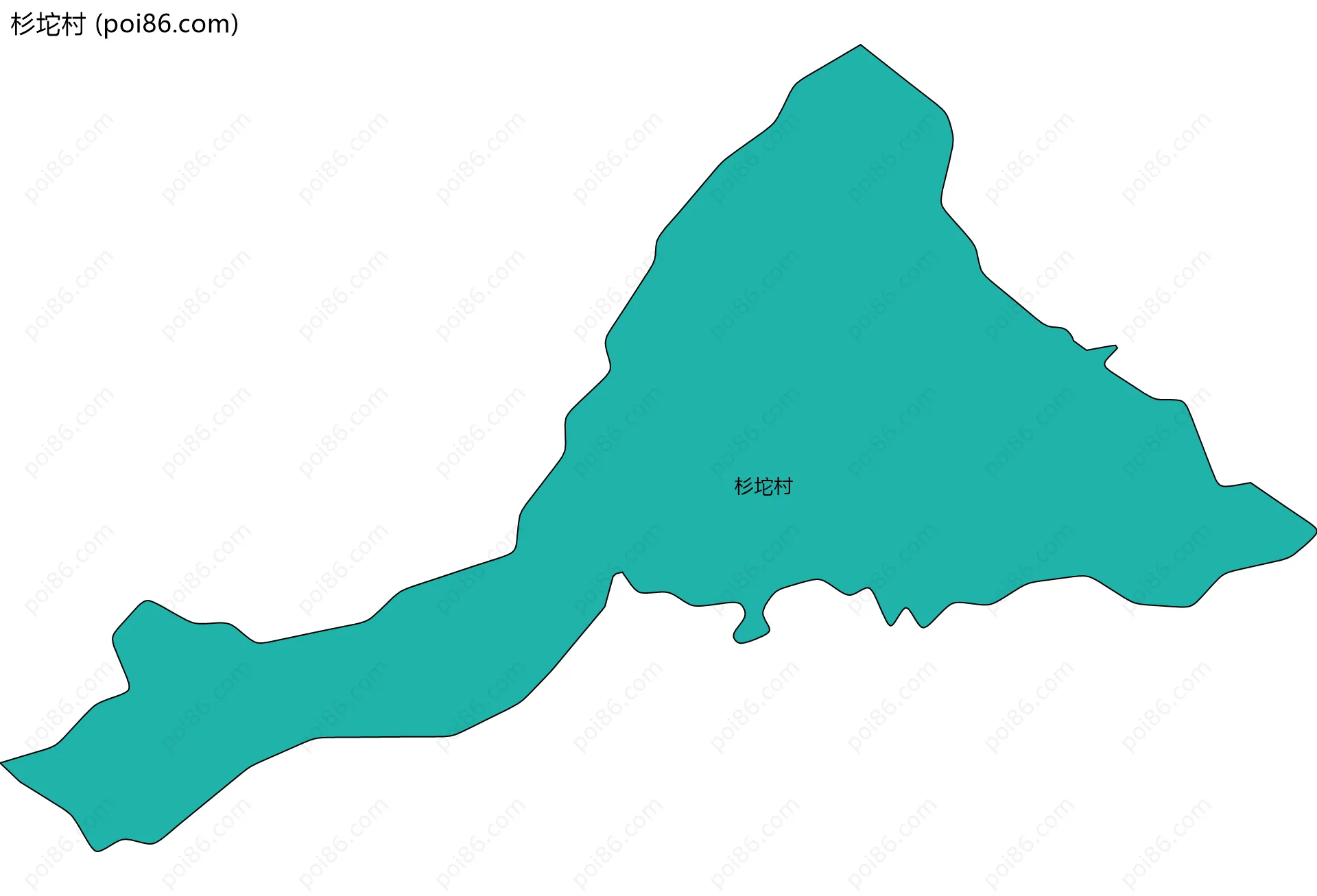 杉坨村边界地图