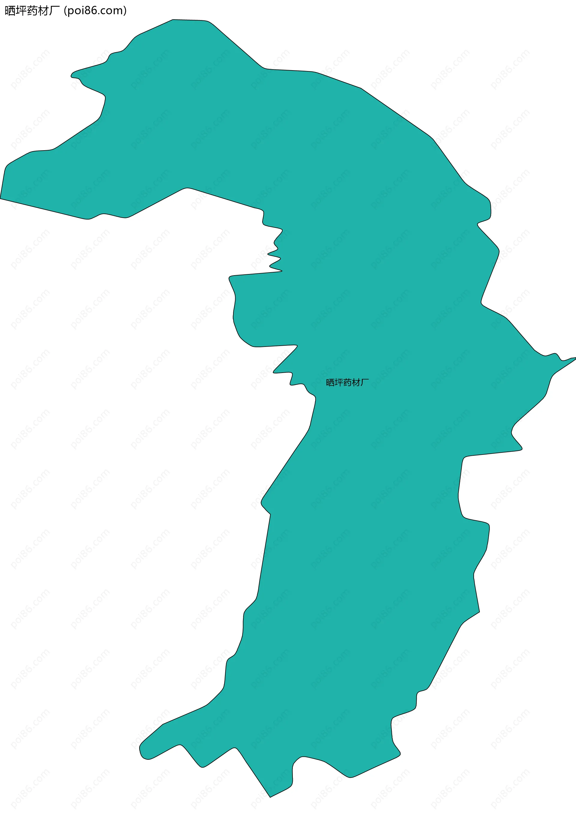 晒坪药材厂边界地图