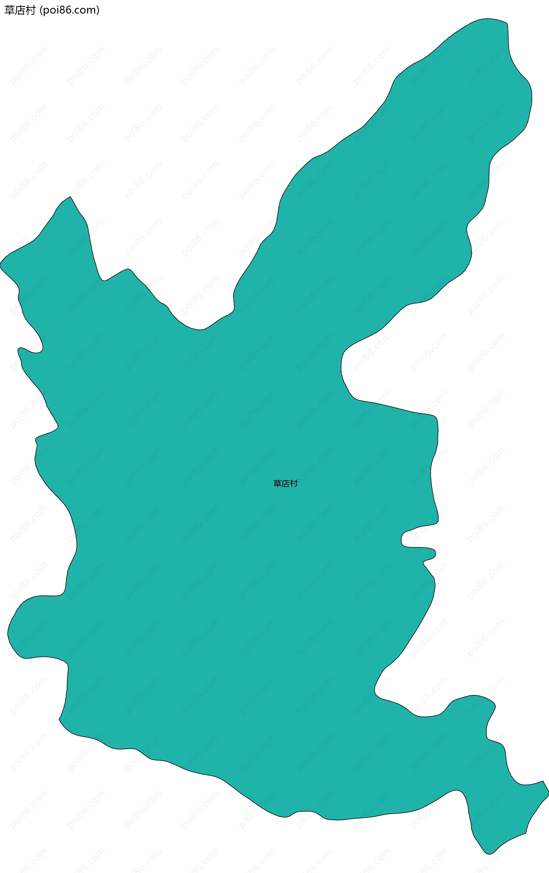 草店村边界地图