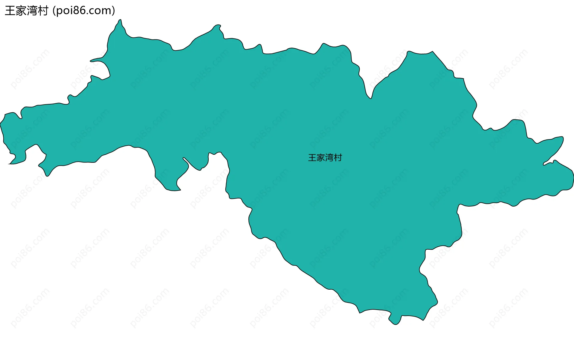 王家湾村边界地图