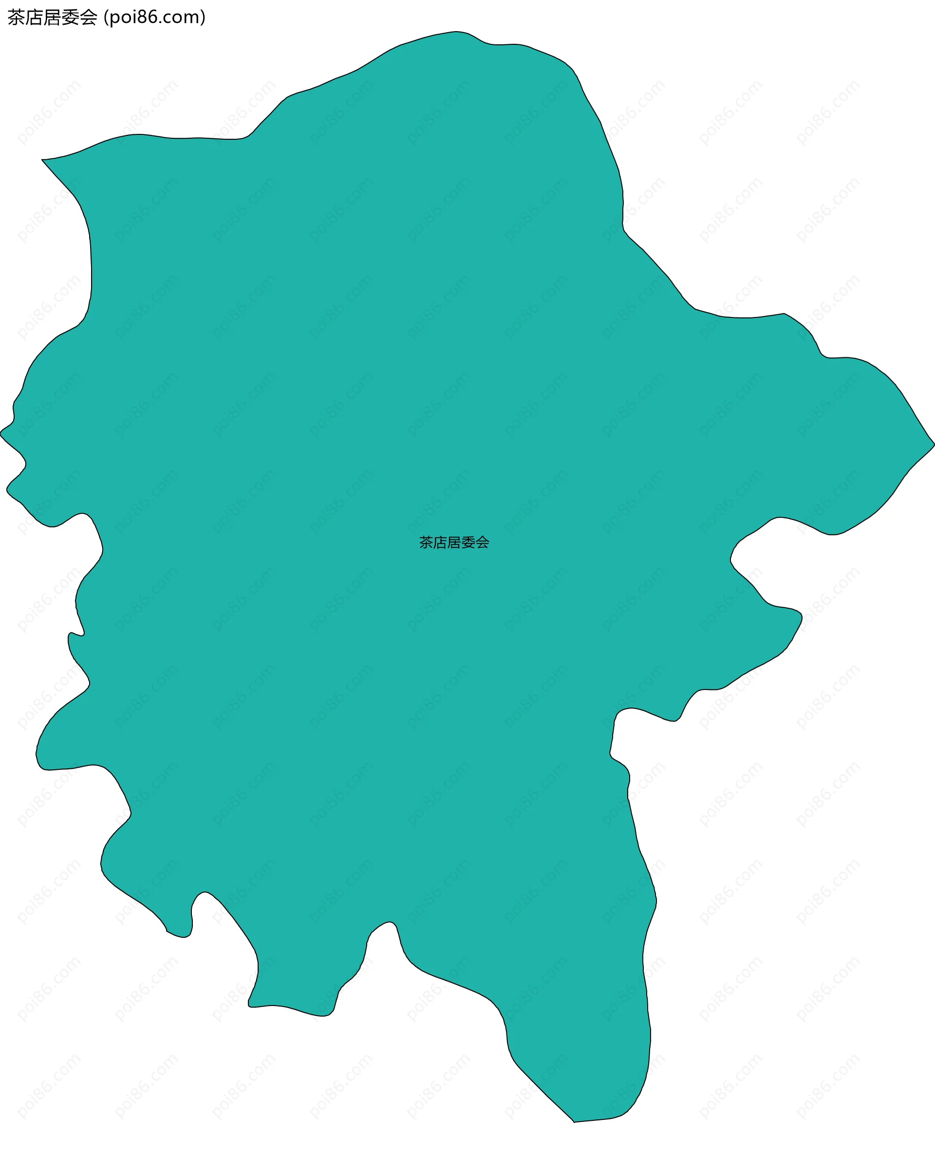 茶店居委会边界地图
