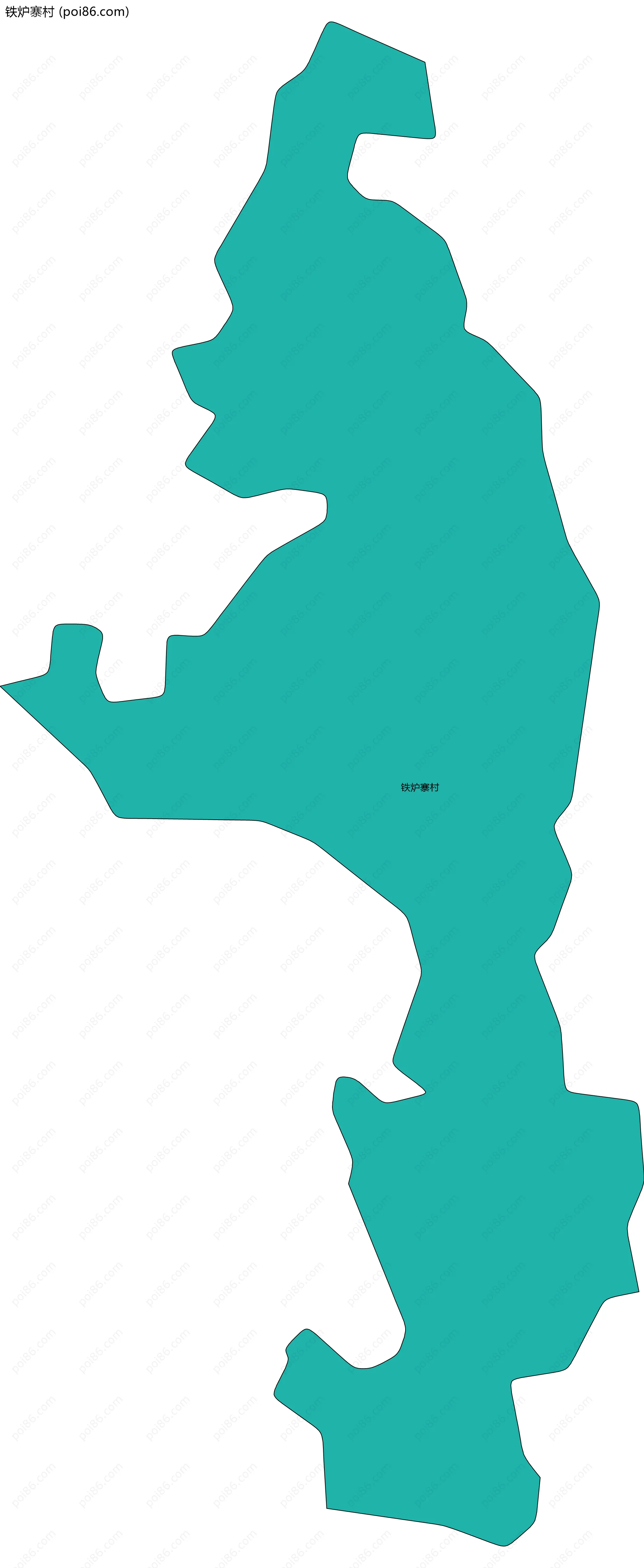 铁炉寨村边界地图