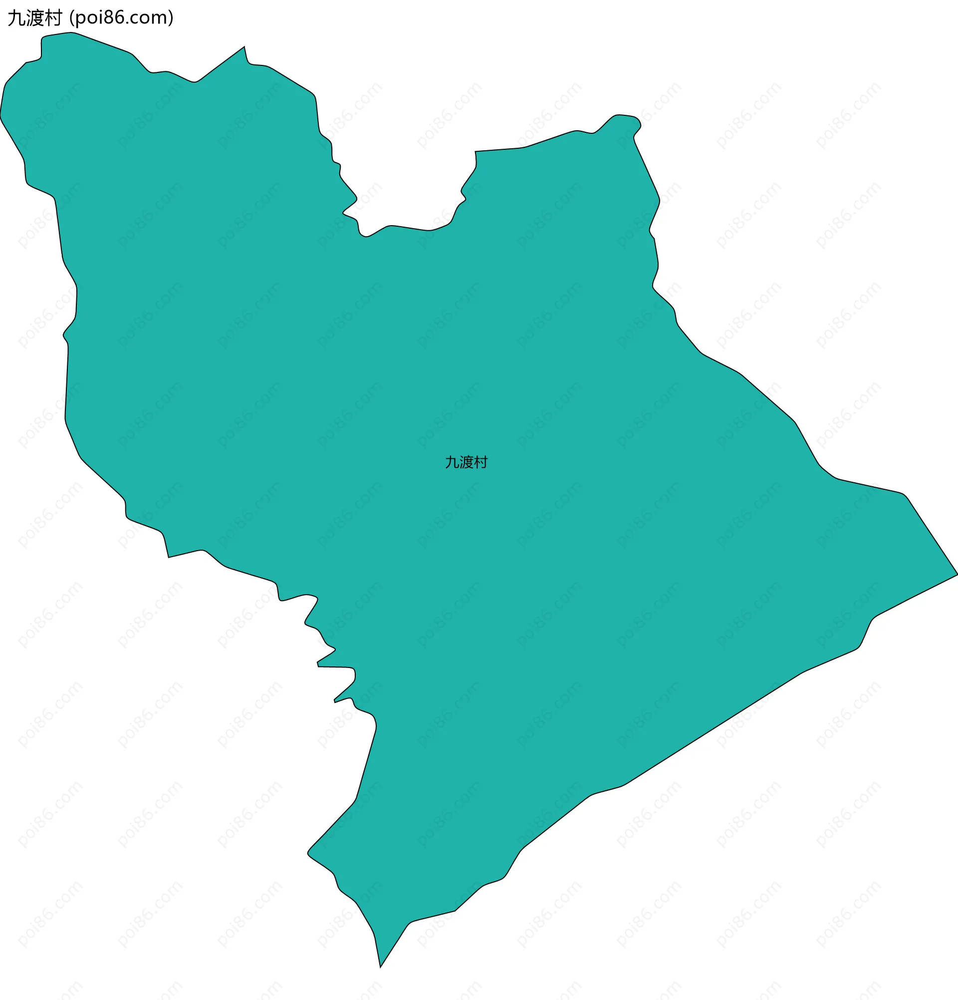 九渡村边界地图