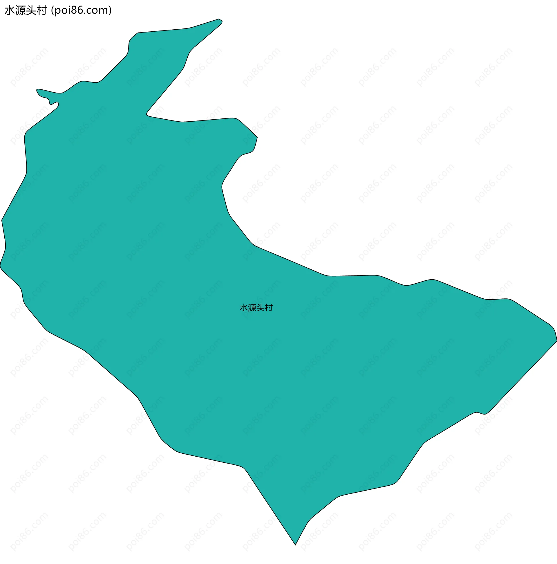 水源头村边界地图