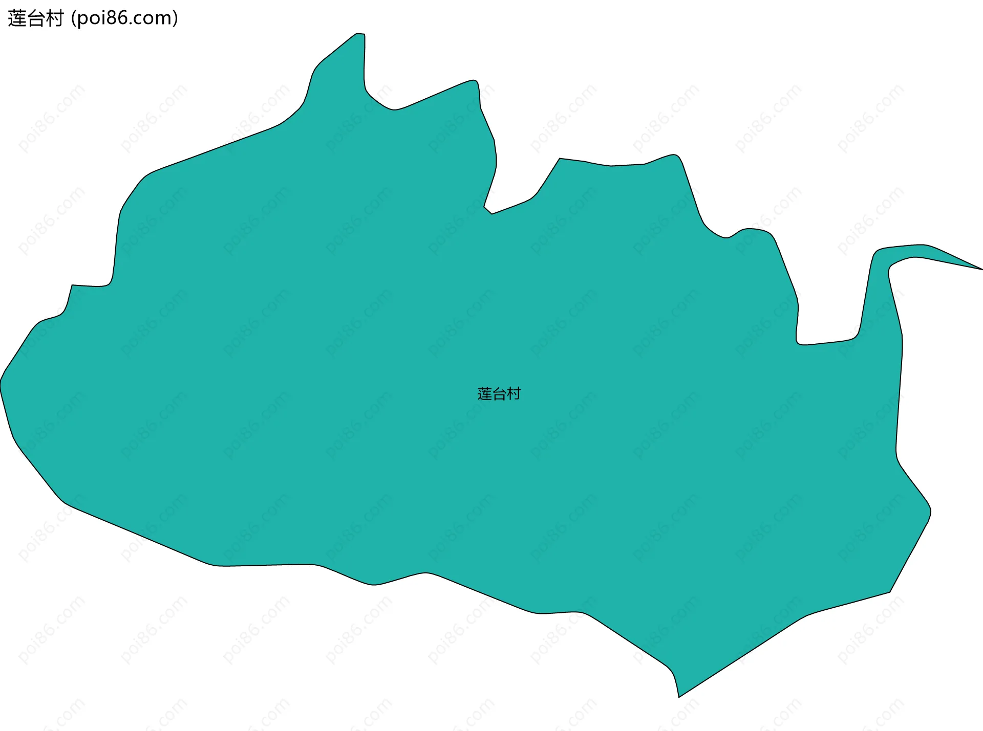 莲台村边界地图