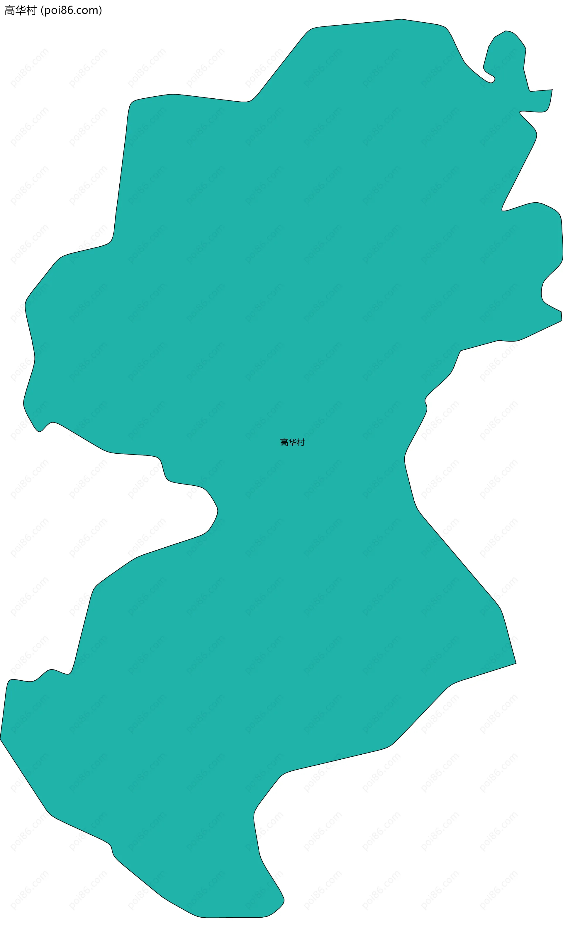 高华村边界地图