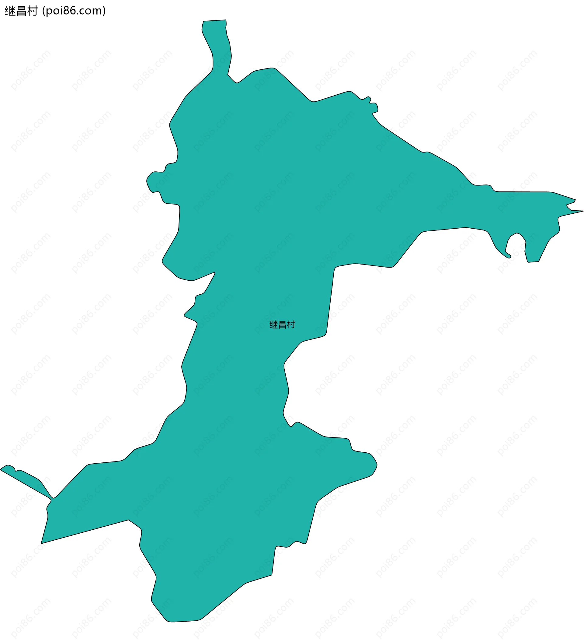 继昌村边界地图