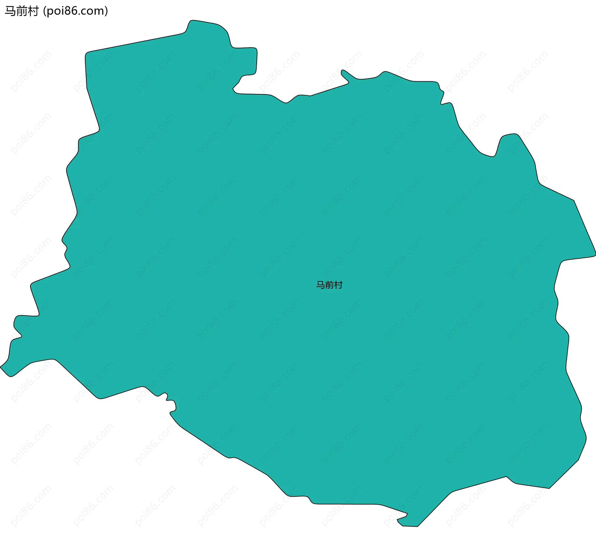 马前村边界地图