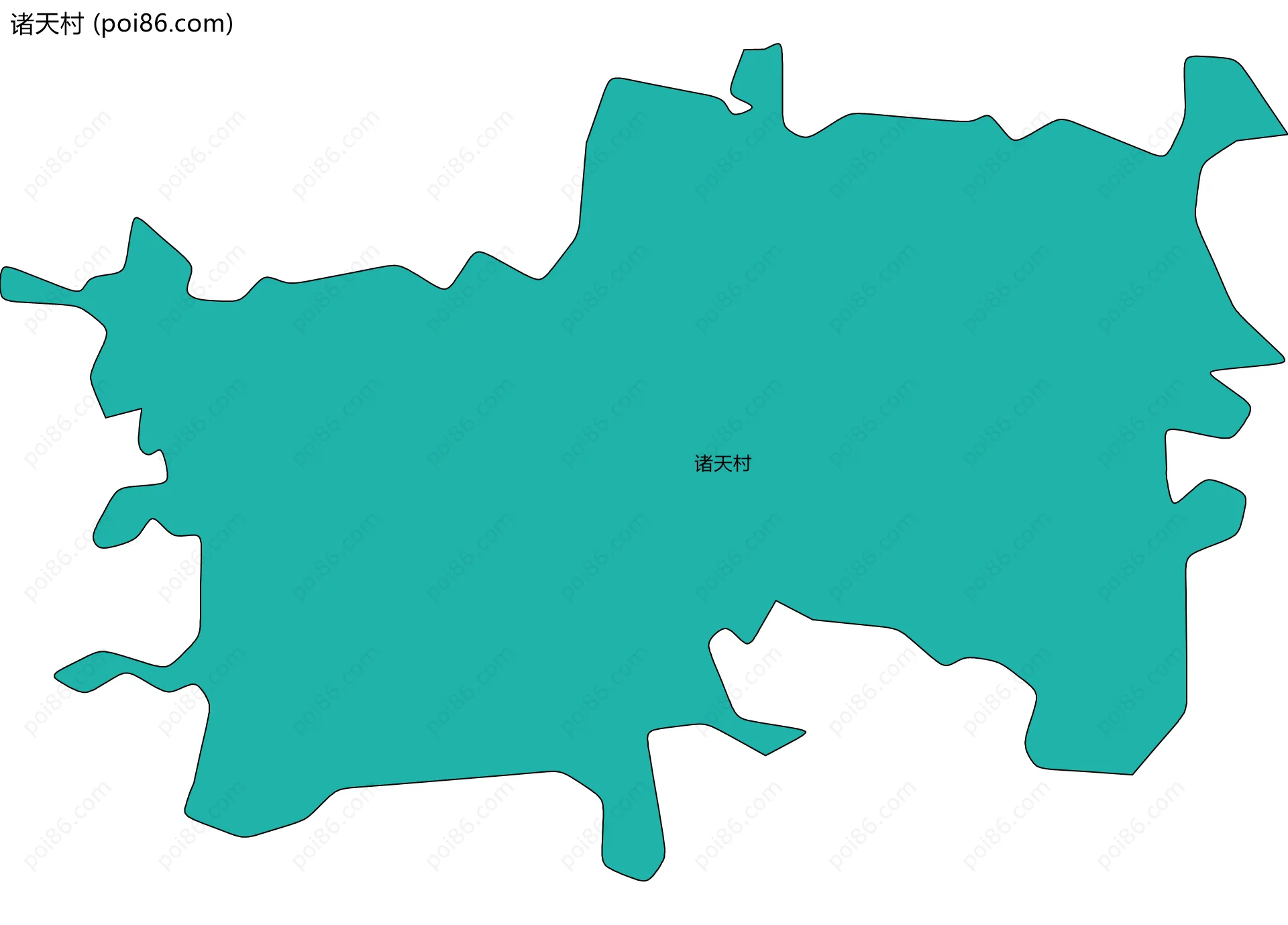诸天村边界地图