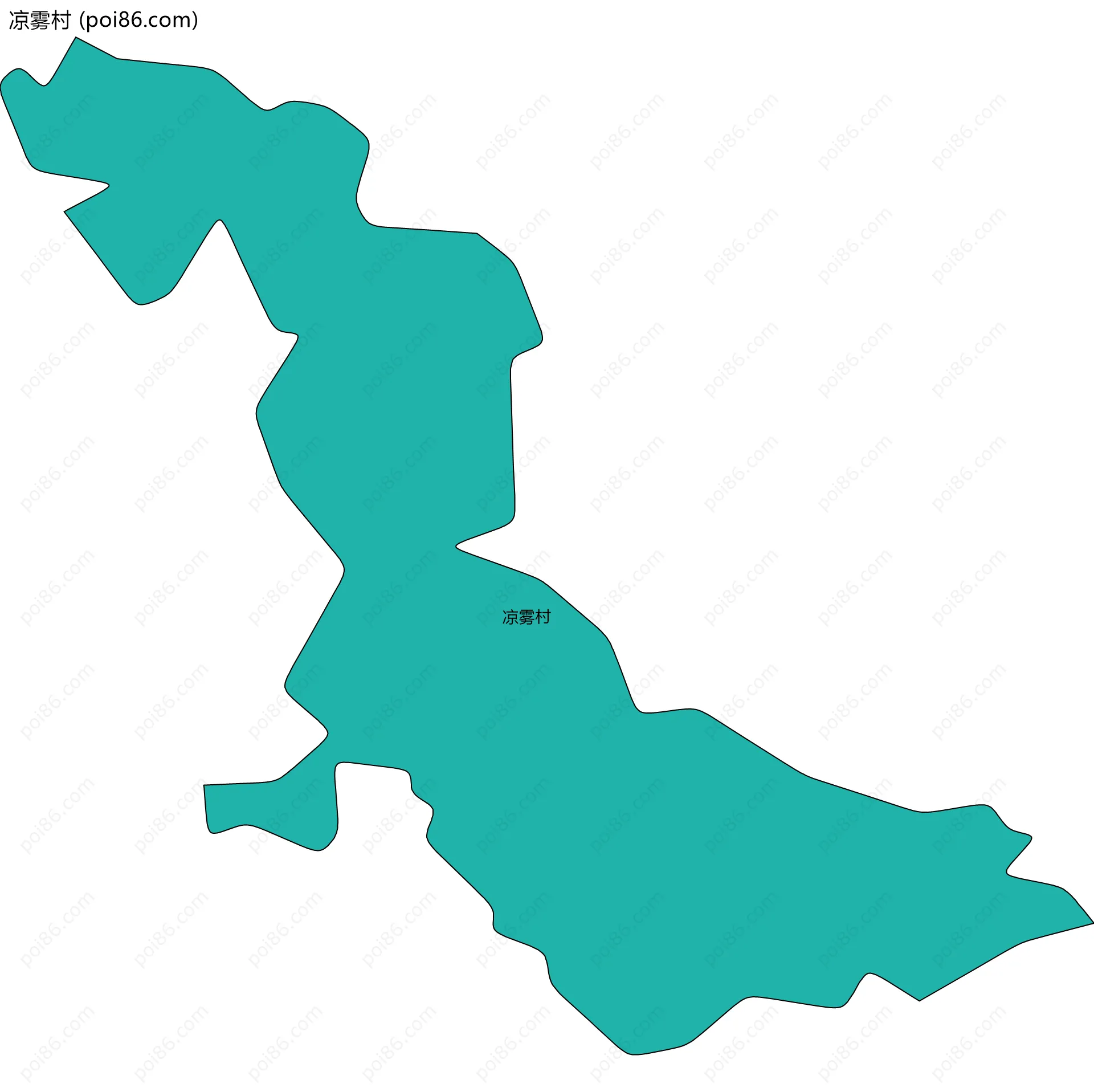 凉雾村边界地图