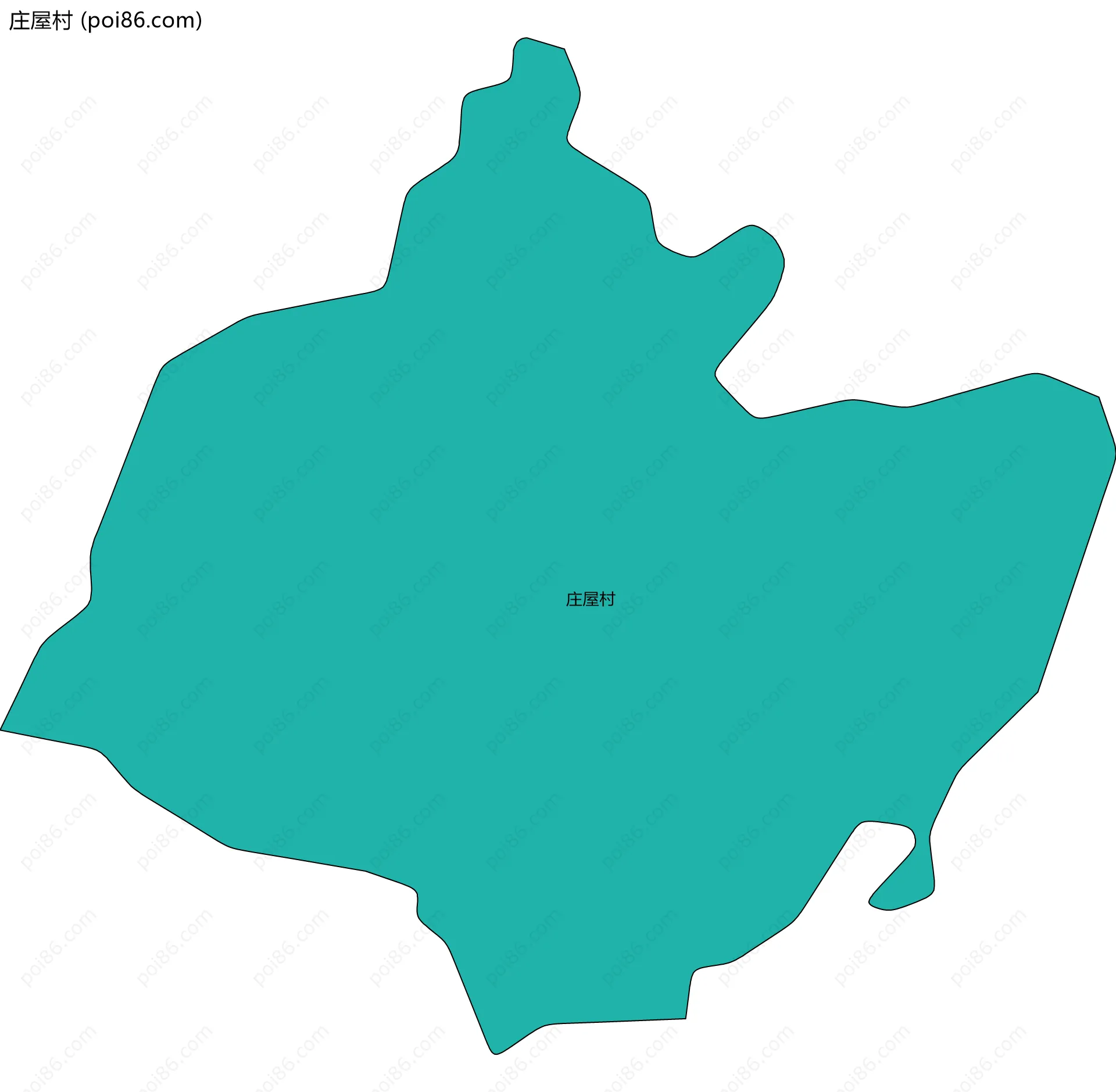 庄屋村边界地图