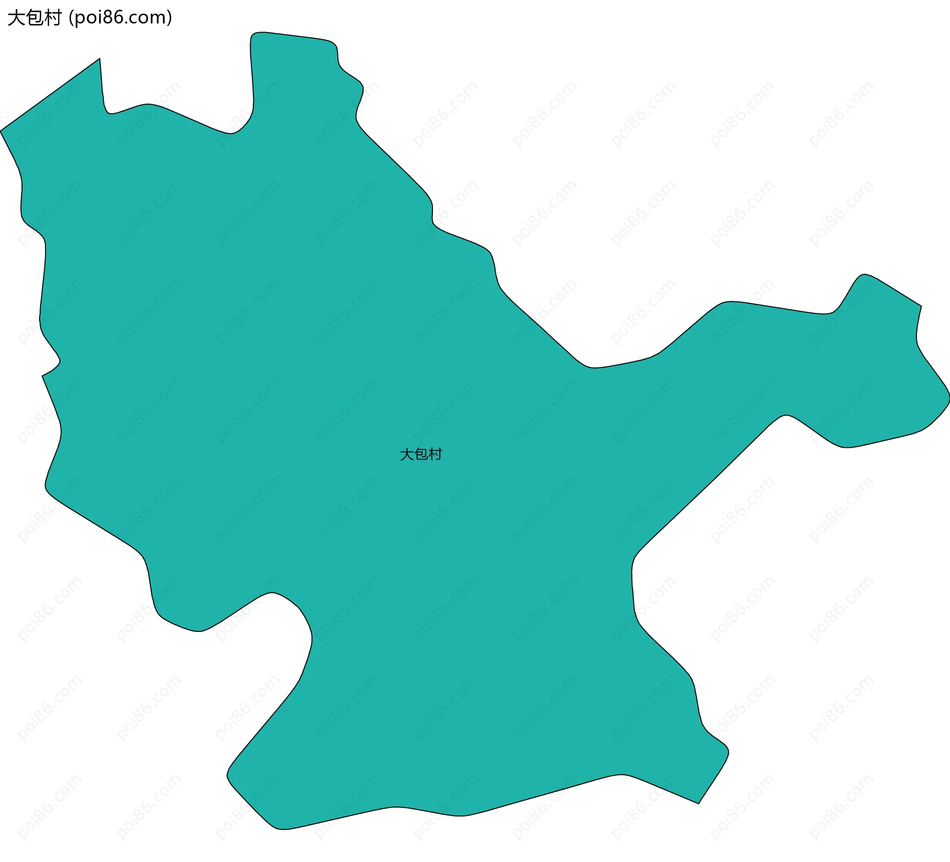 大包村边界地图