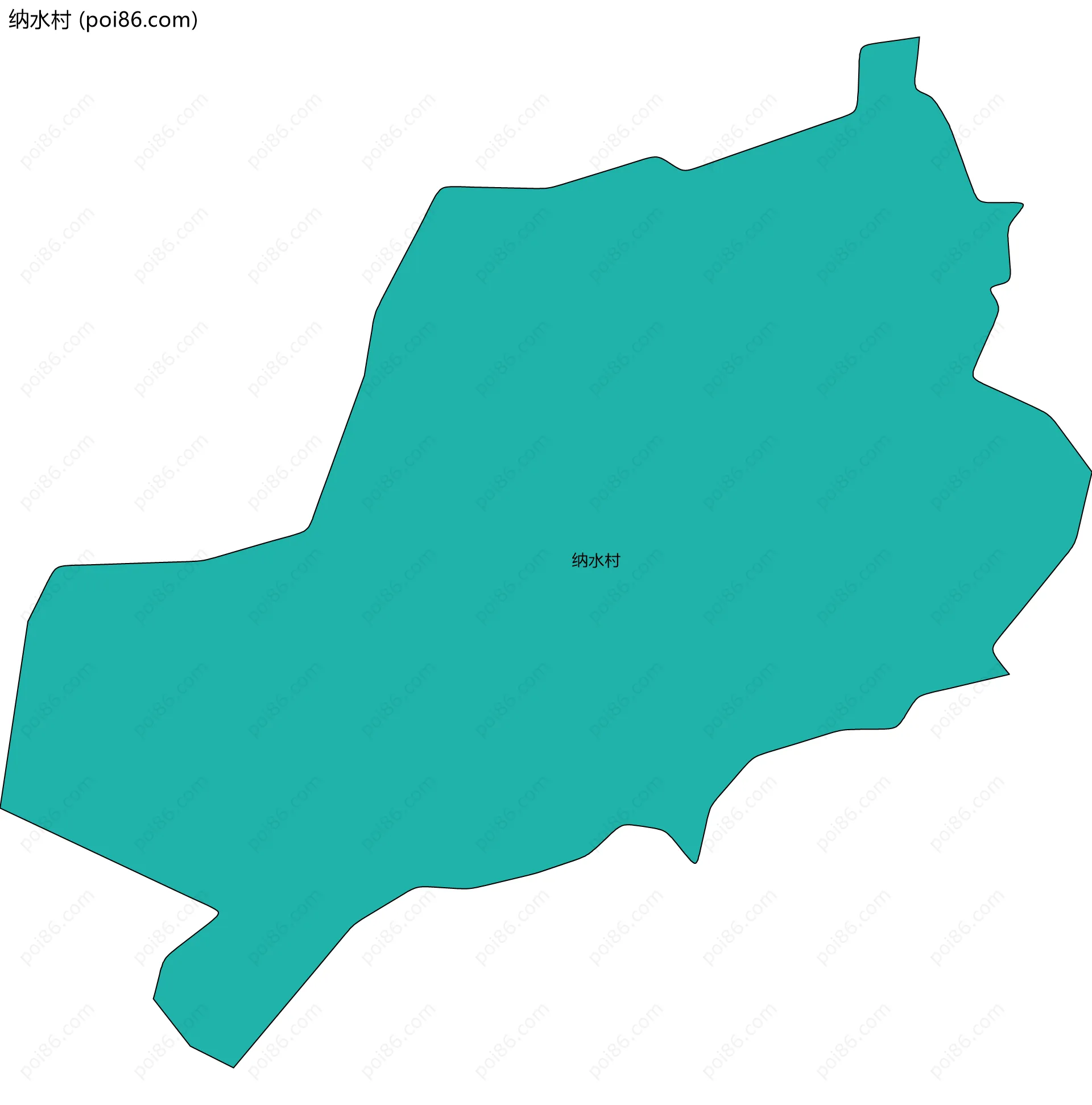 纳水村边界地图