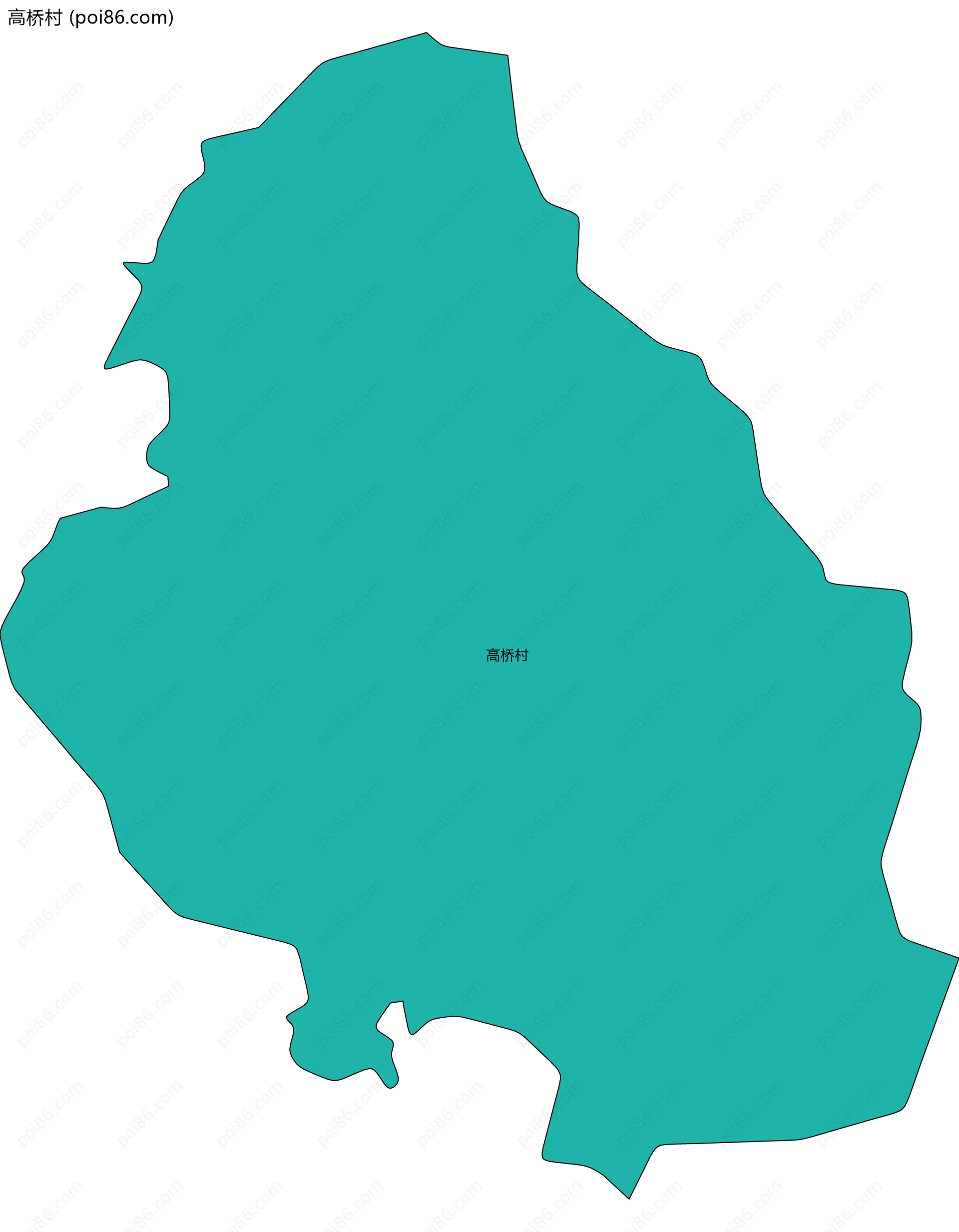 高桥村边界地图