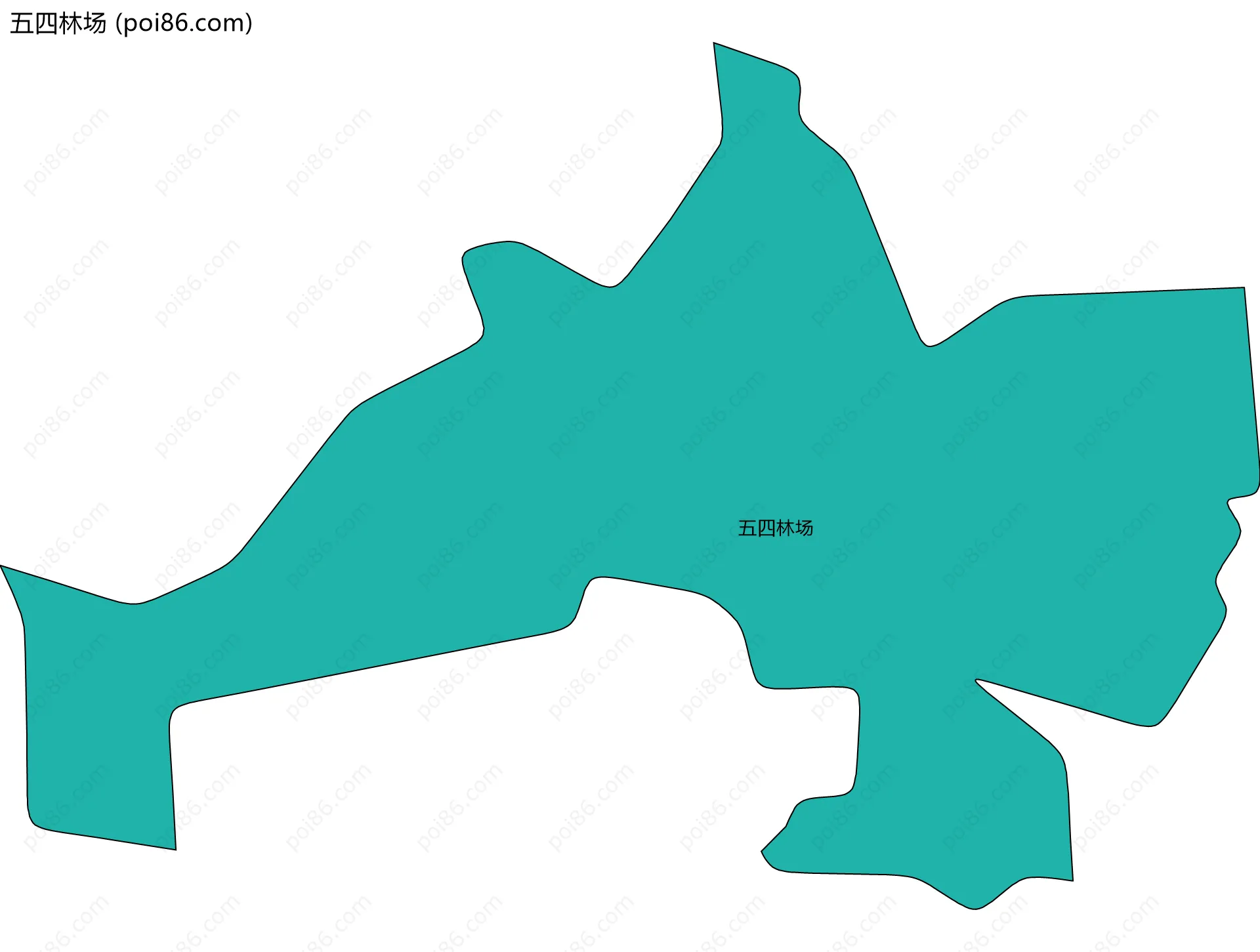 五四林场边界地图