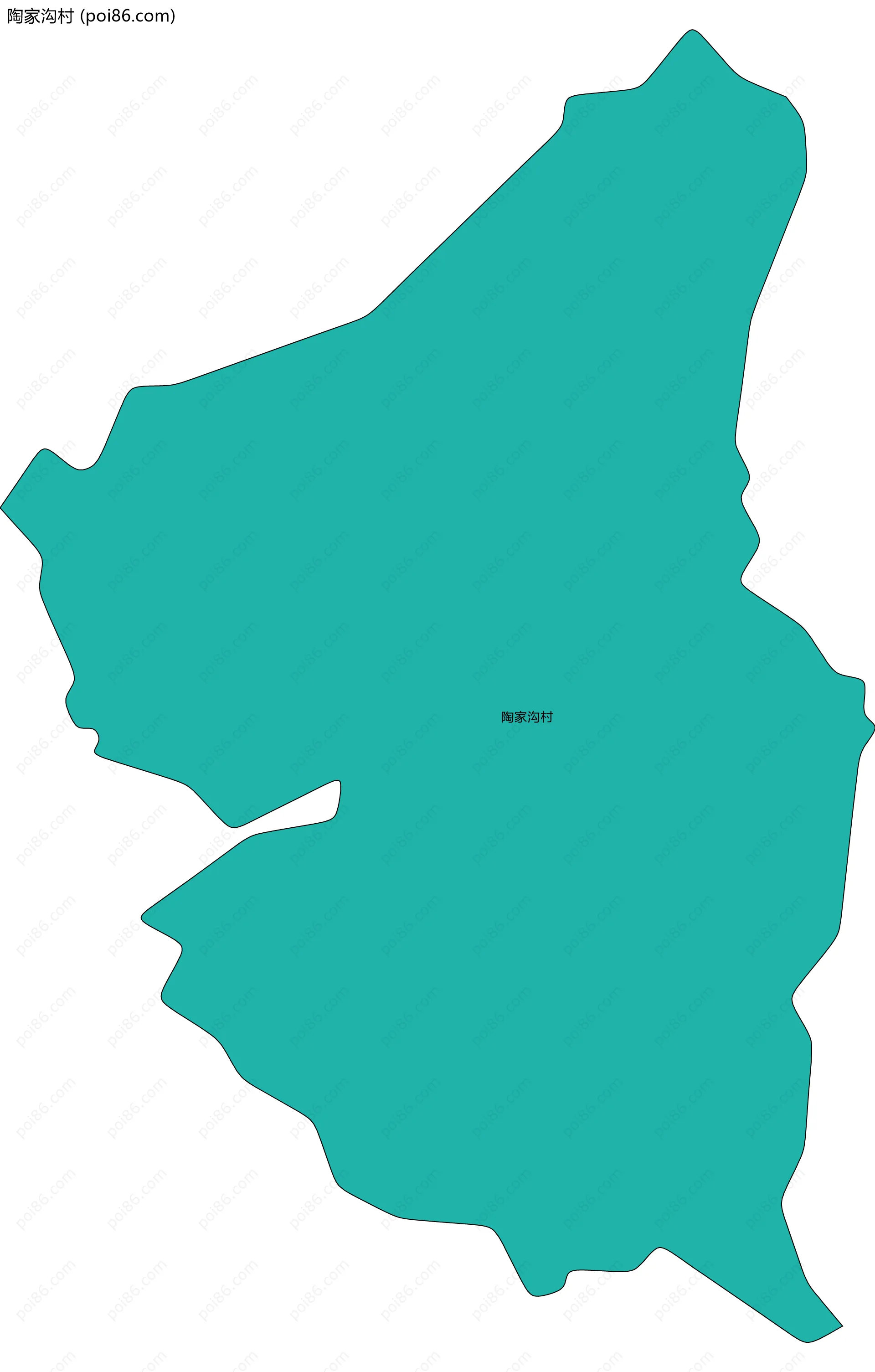 陶家沟村边界地图