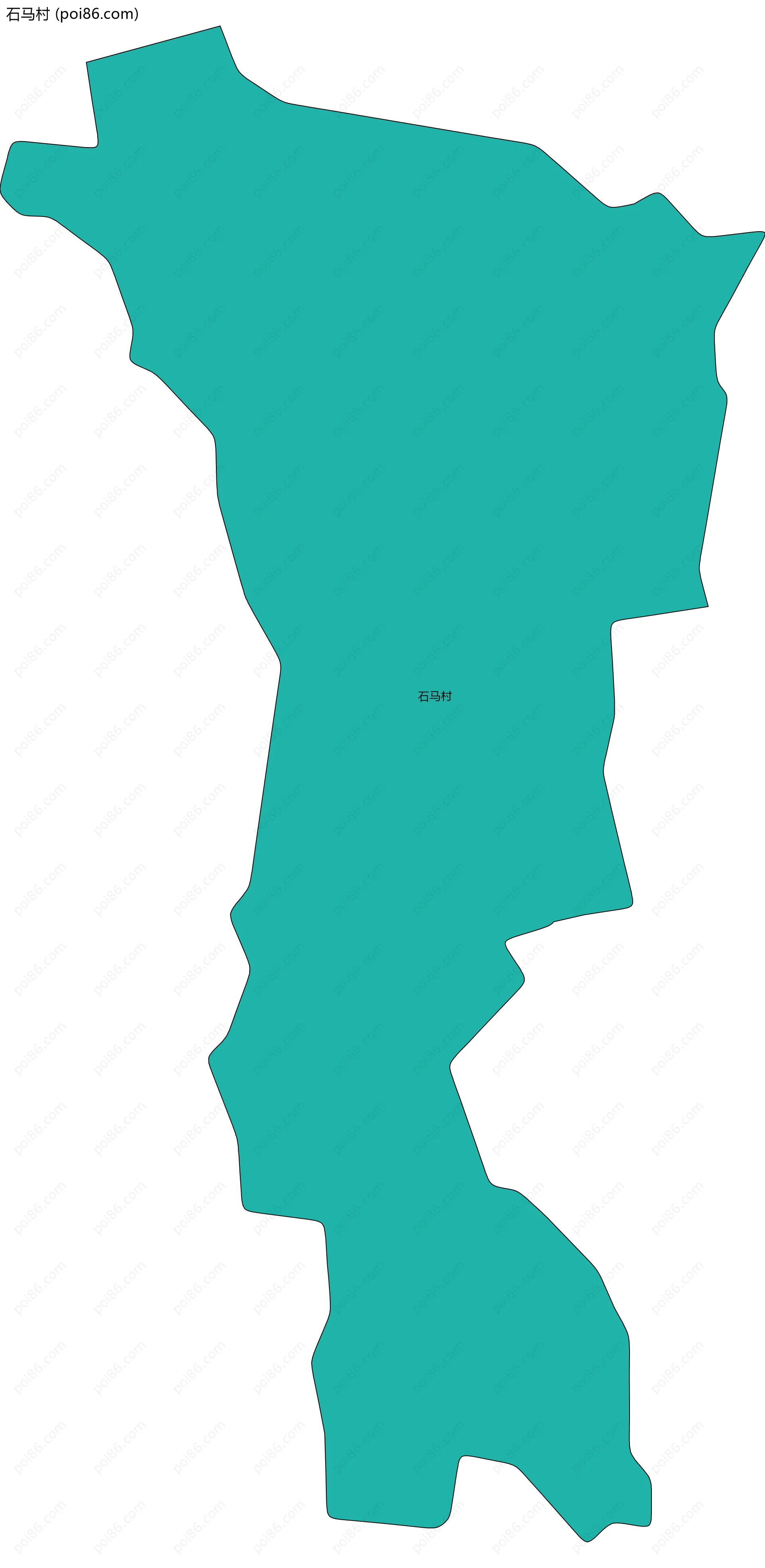 石马村边界地图