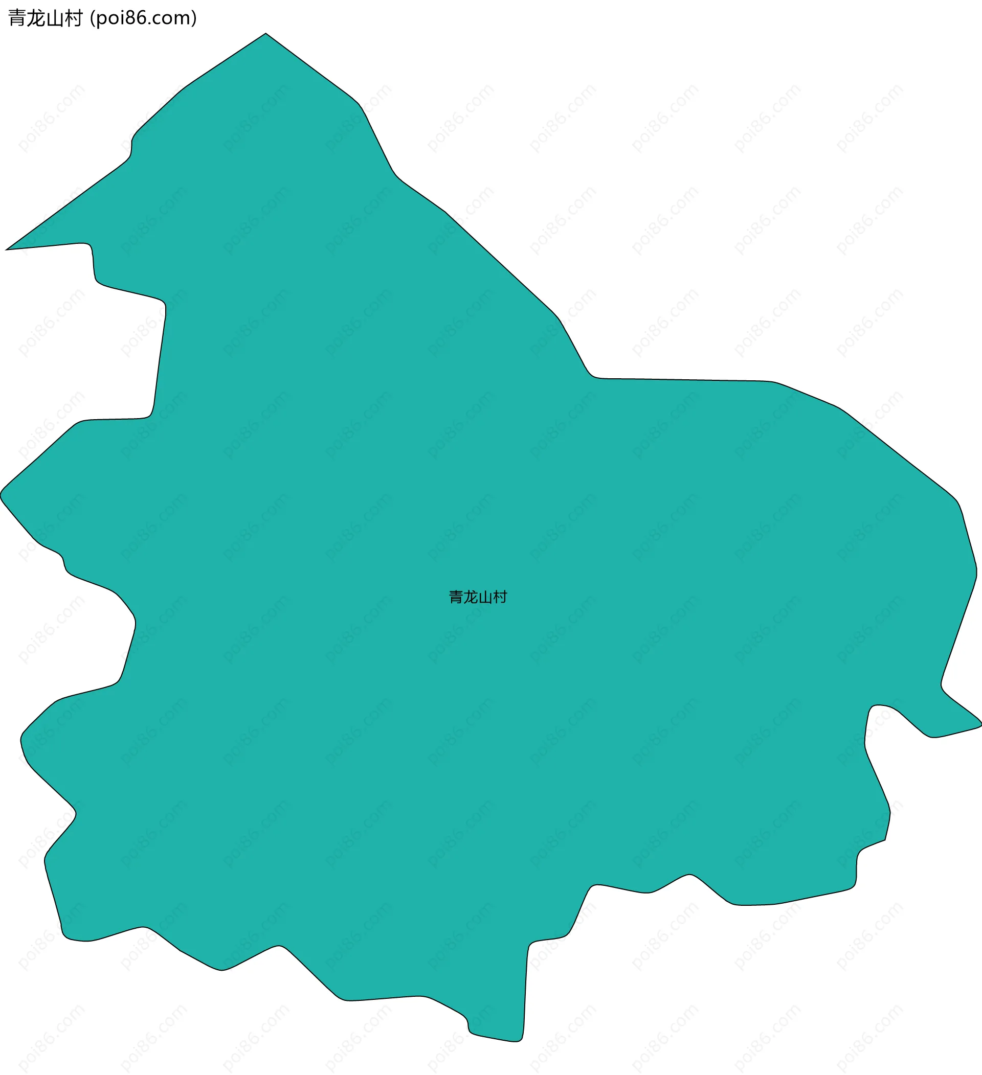 青龙山村边界地图