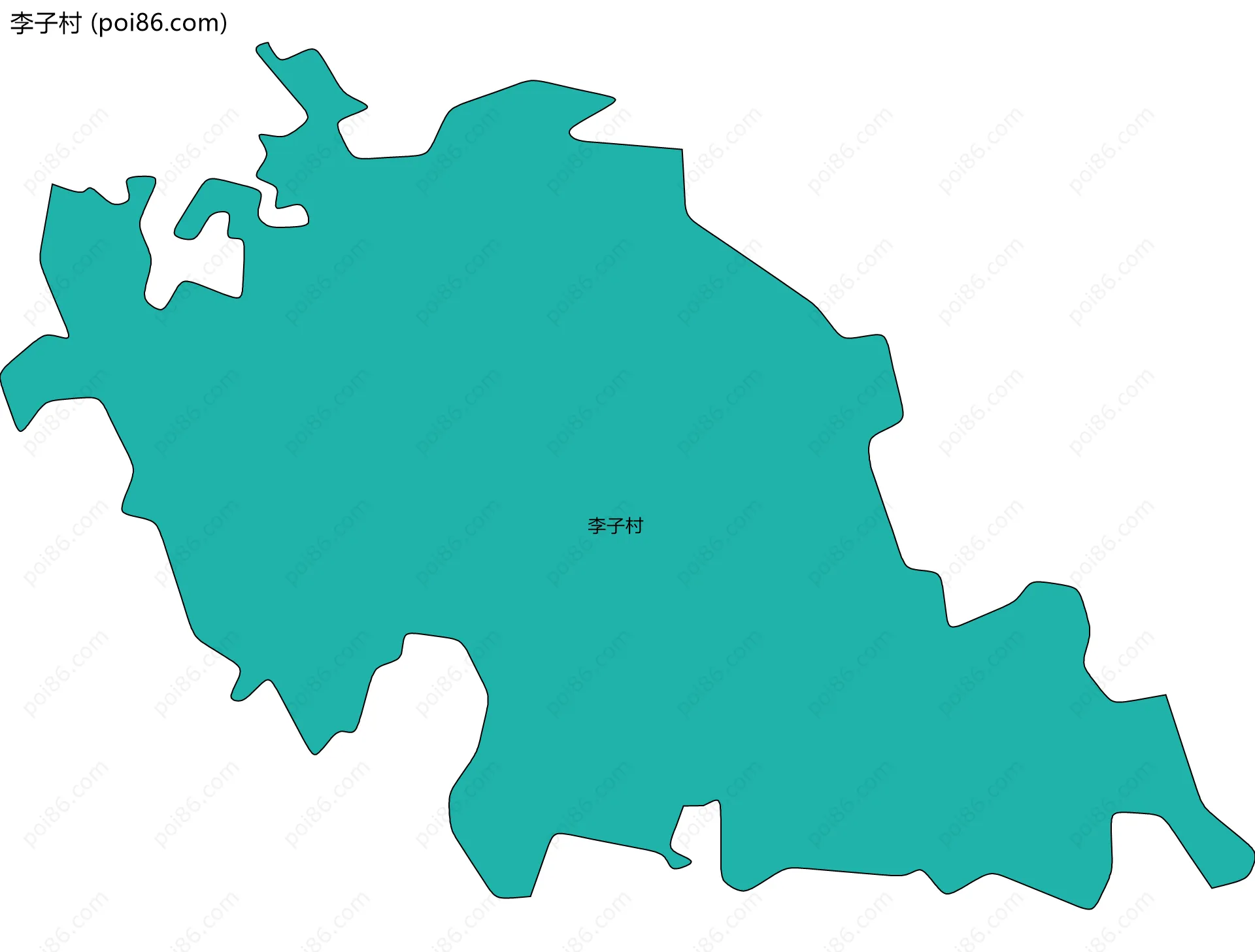 李子村边界地图