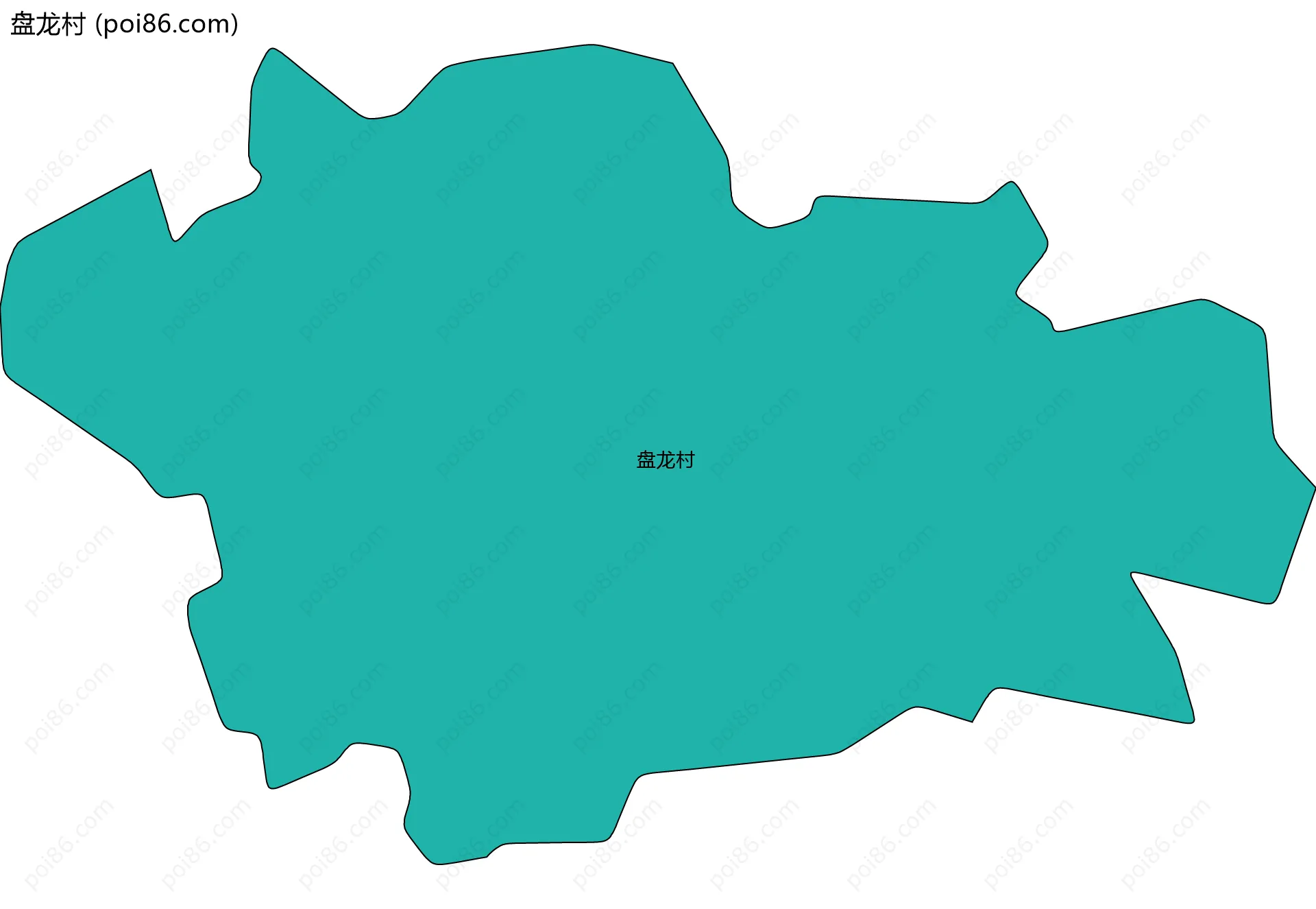 盘龙村边界地图