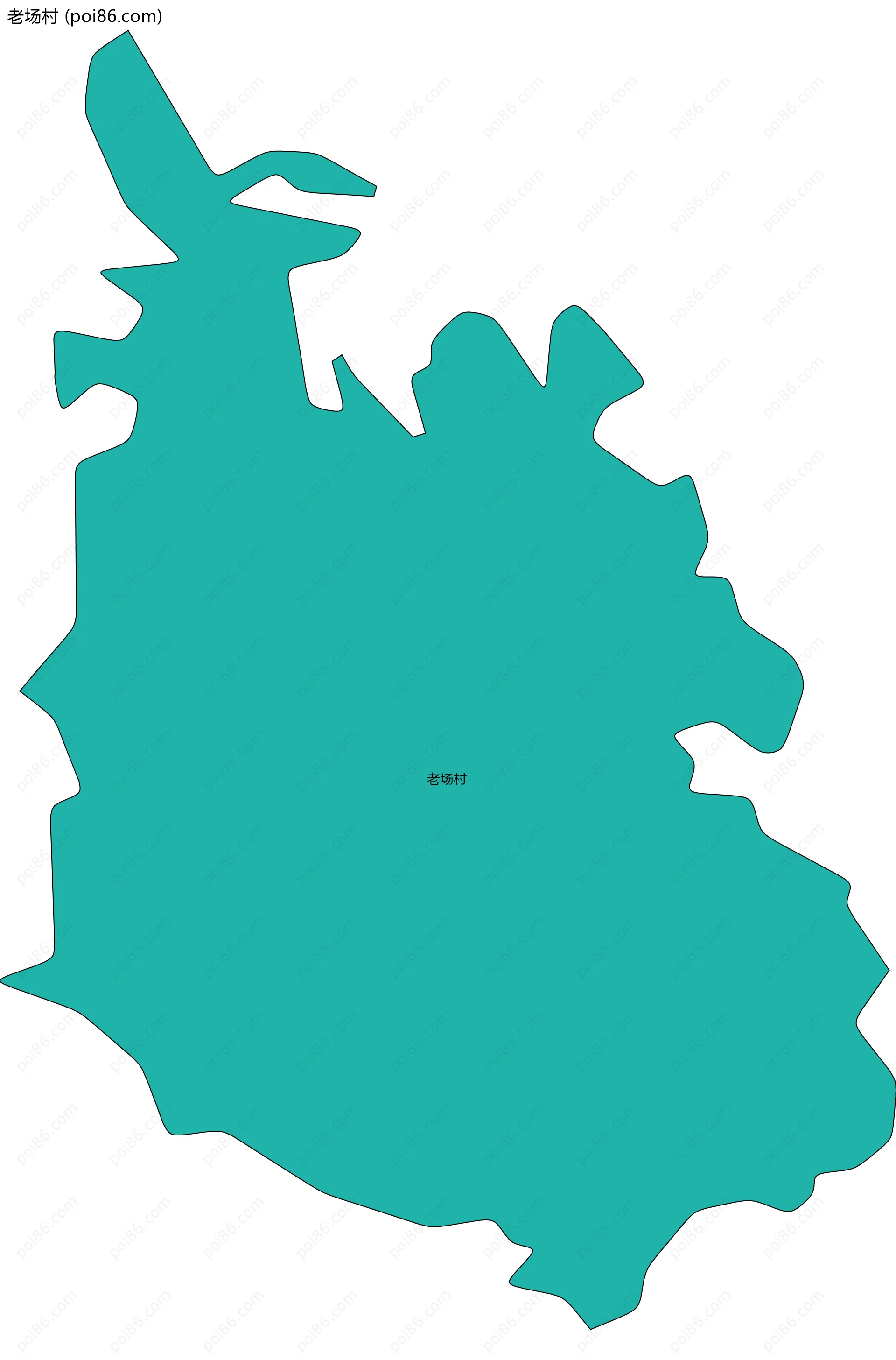 老场村边界地图