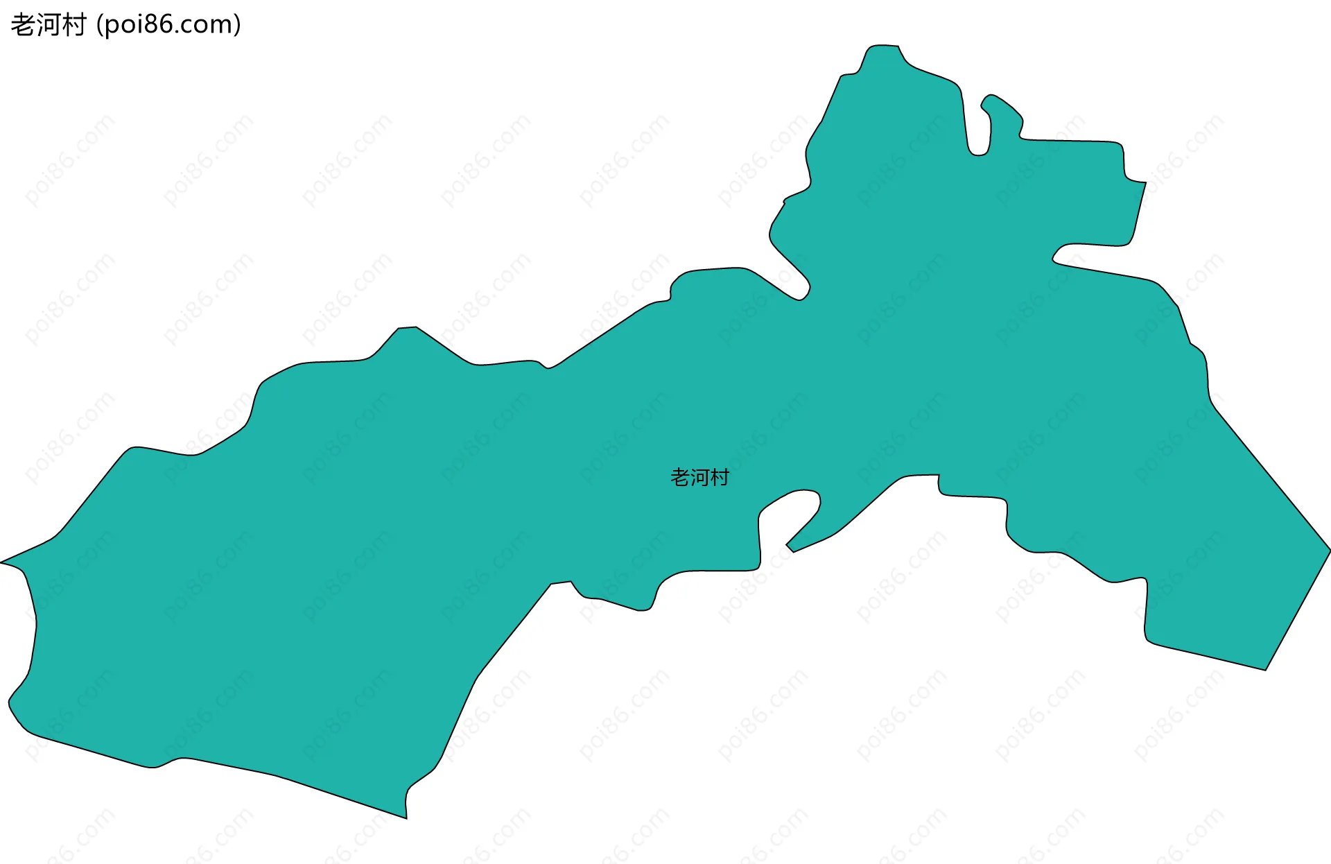 老河村边界地图