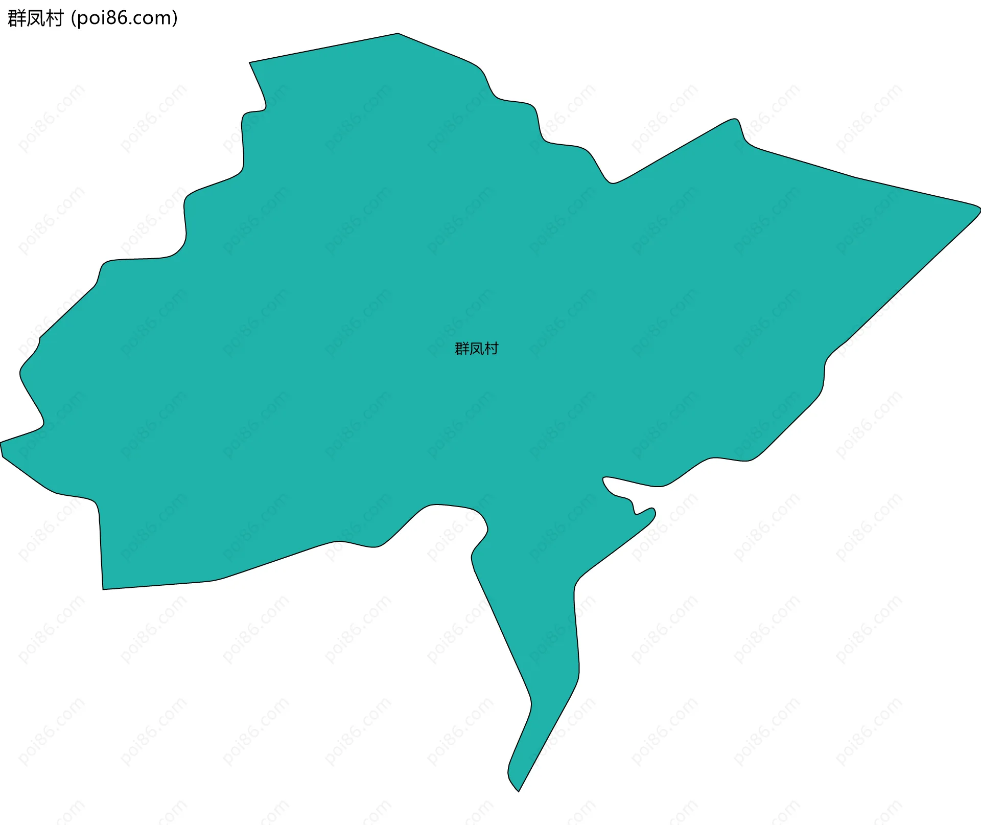 群凤村边界地图