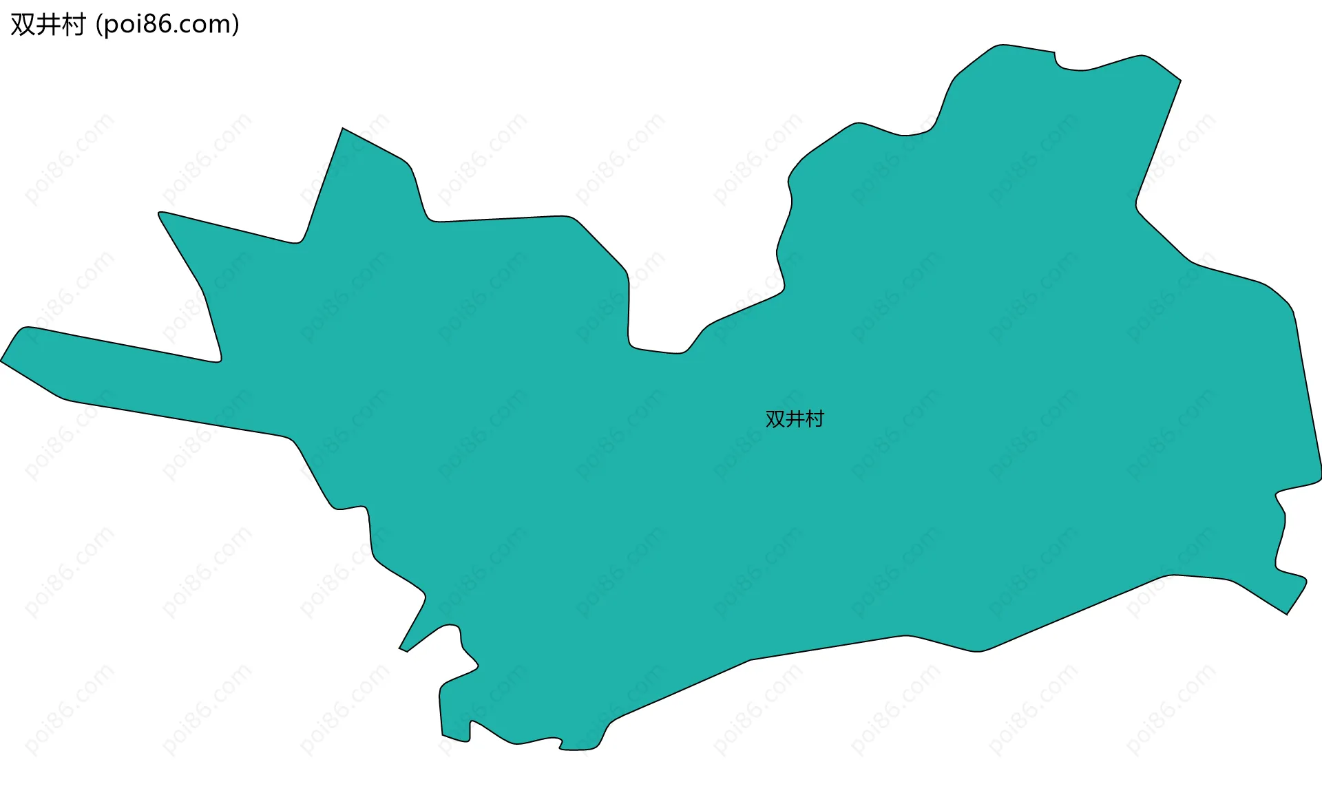 双井村边界地图