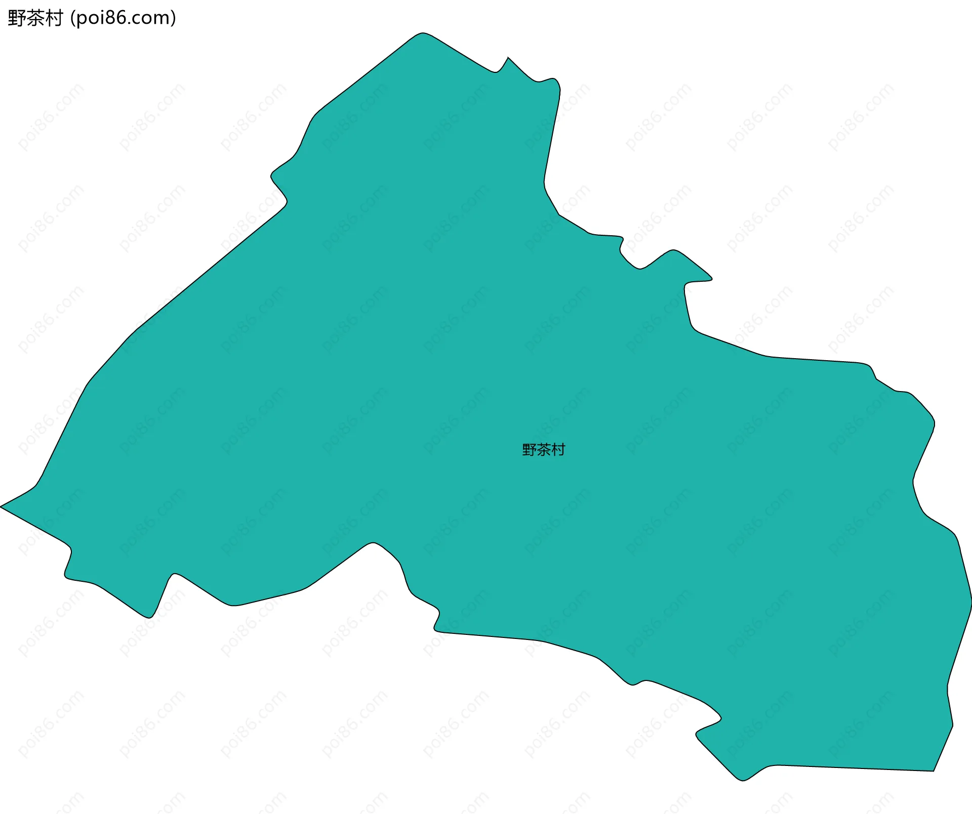 野茶村边界地图