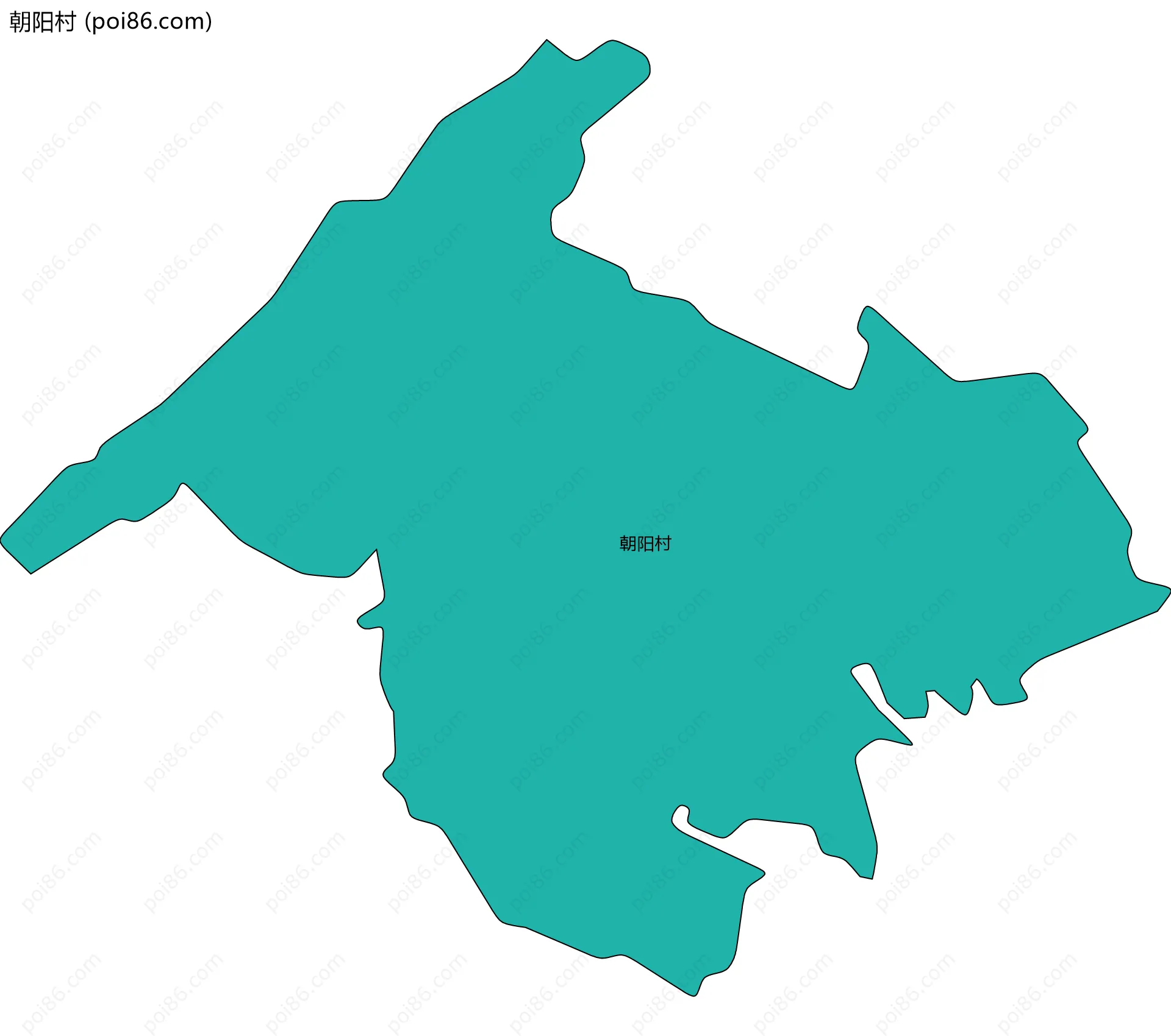 朝阳村边界地图