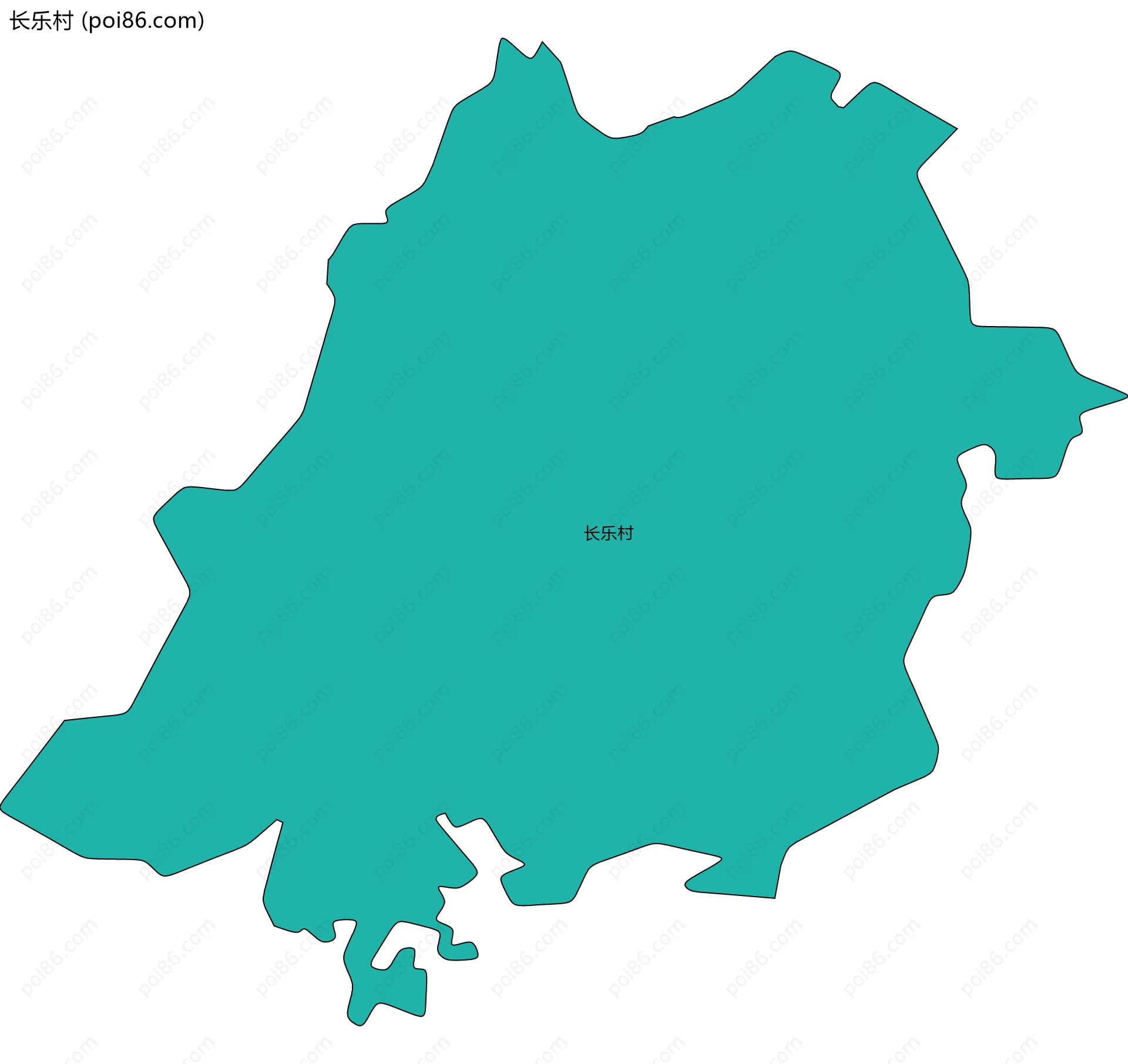 长乐村边界地图